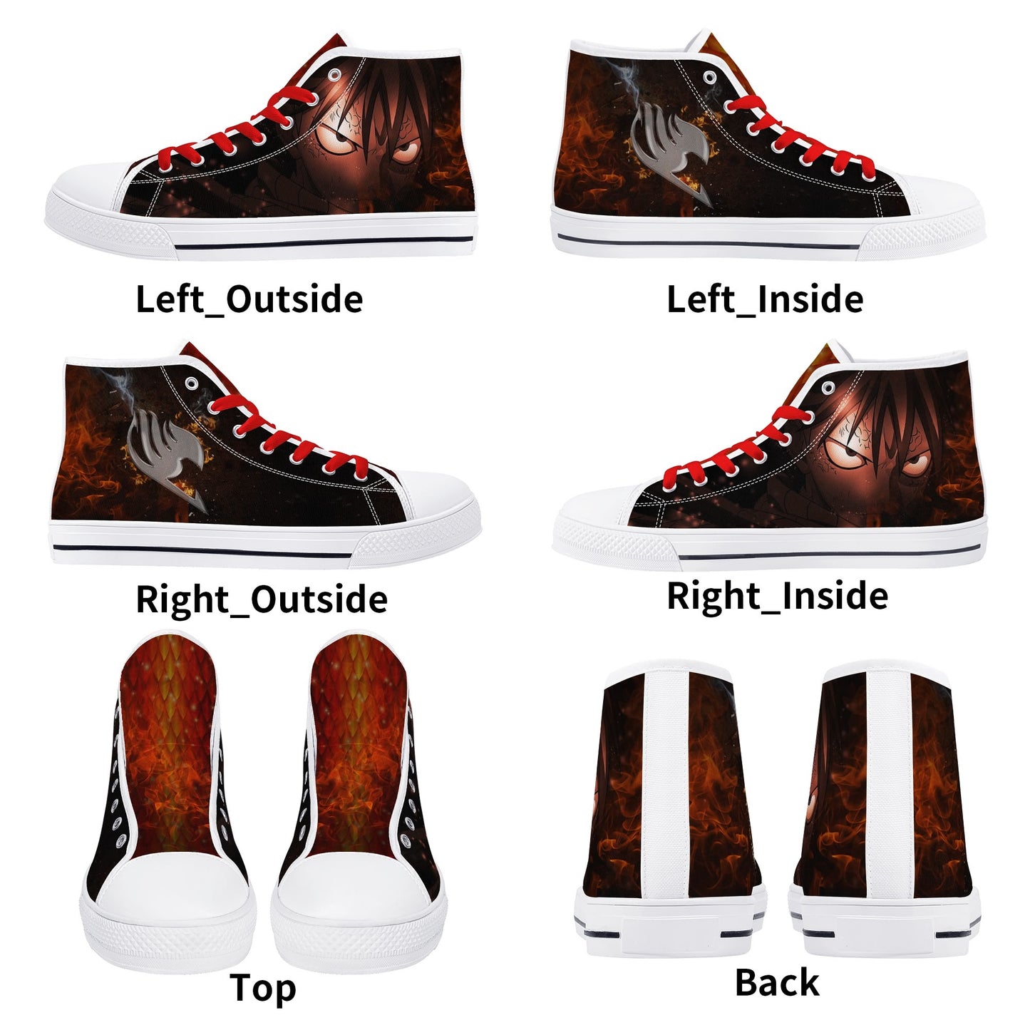 Stand out with the FT Anime Mens High Top Canvas Shoes available at Hey Nugget. Grab yours today!