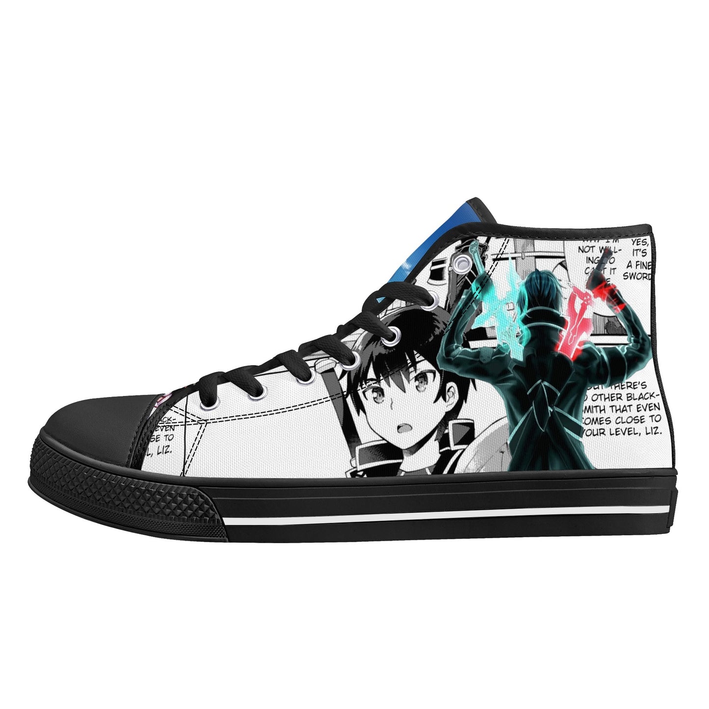 Stand out with the SAO Anime Womens High Top Canvas Shoes available at Hey Nugget. Grab yours today!