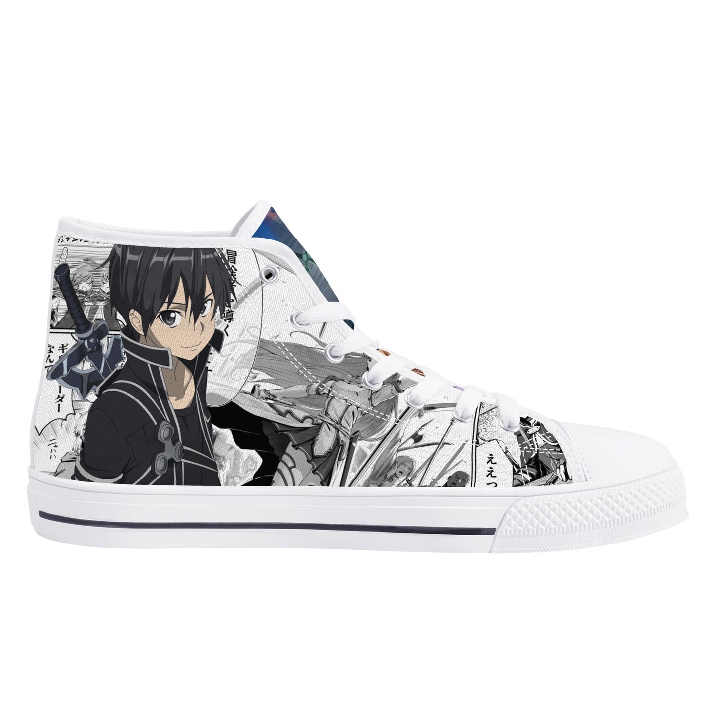 Stand out with the SAO Anime Womens High Top Canvas Shoes available at Hey Nugget. Grab yours today!