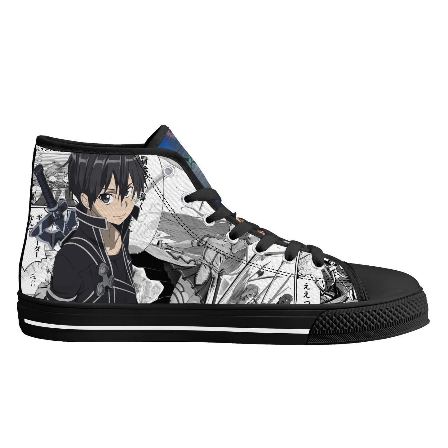 Stand out with the SAO Anime Womens High Top Canvas Shoes available at Hey Nugget. Grab yours today!