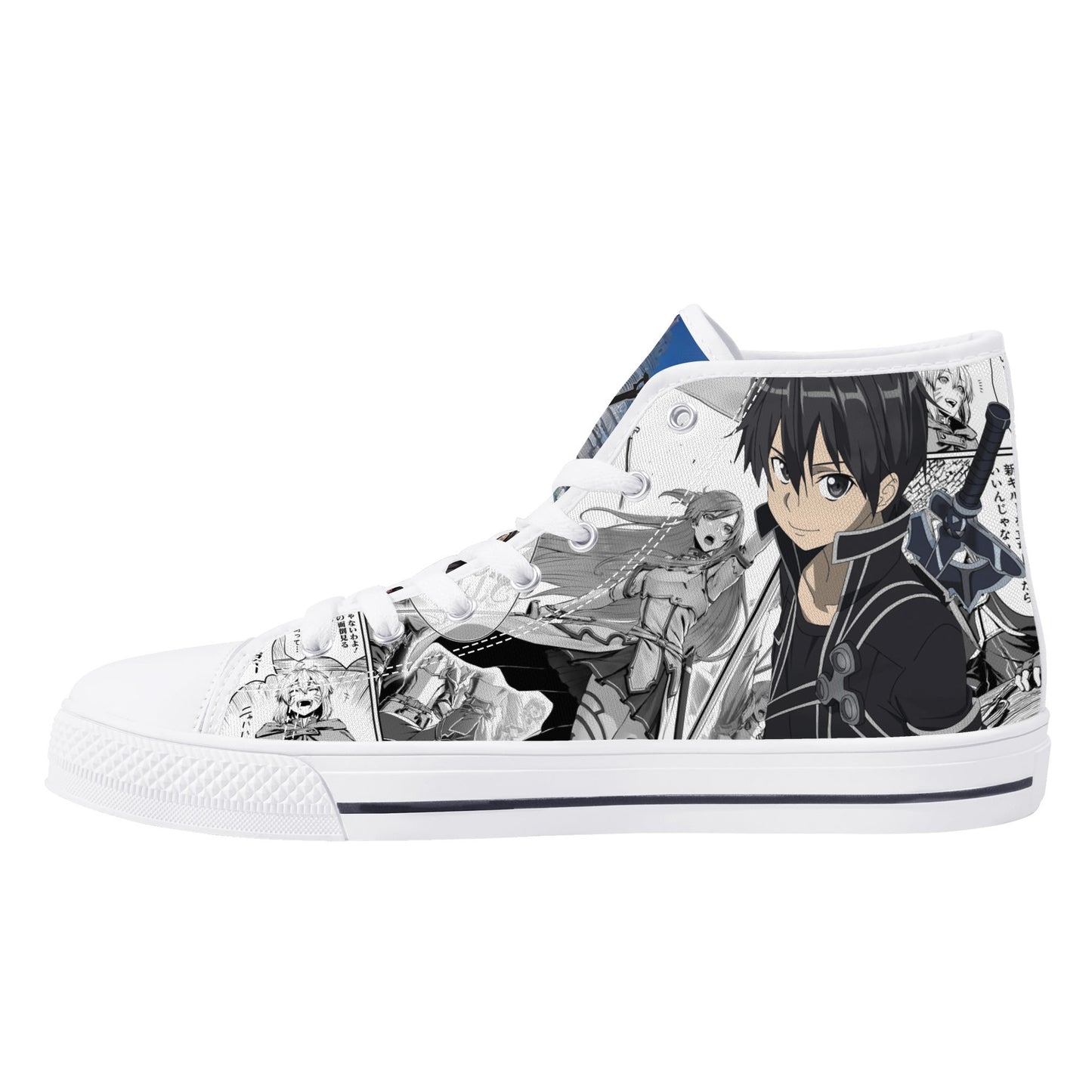 Stand out with the SAO Anime Womens High Top Canvas Shoes available at Hey Nugget. Grab yours today!