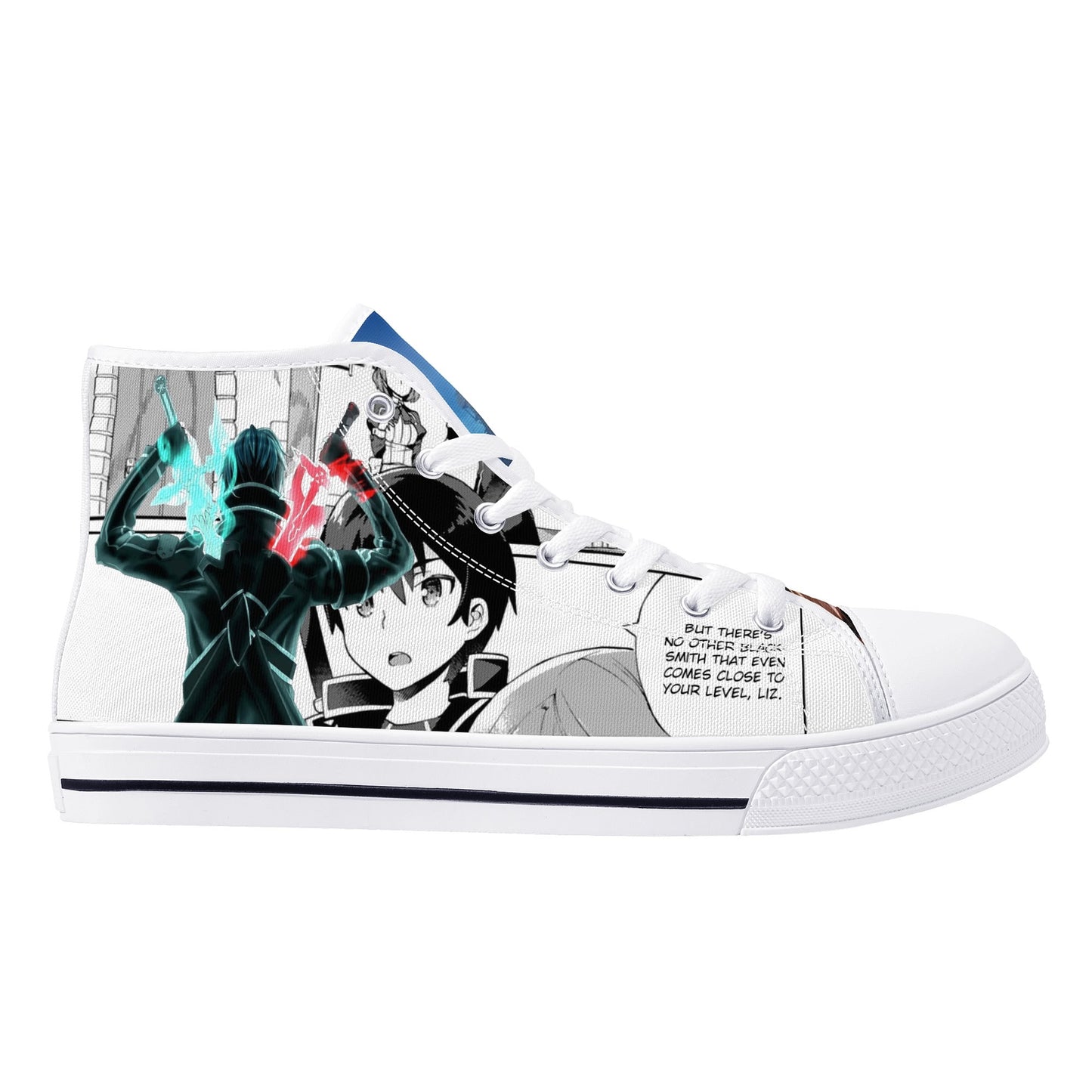 Stand out with the SAO Anime Womens High Top Canvas Shoes available at Hey Nugget. Grab yours today!