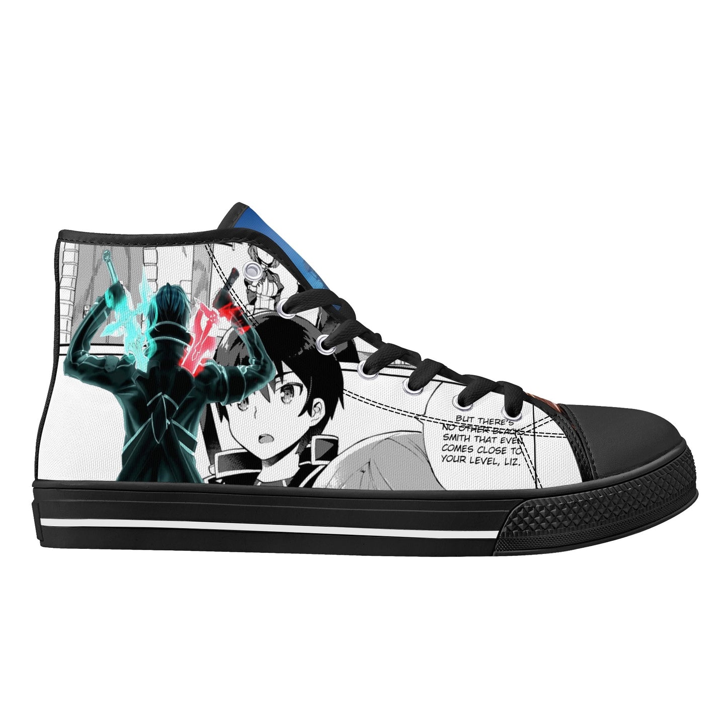 Stand out with the SAO Anime Womens High Top Canvas Shoes available at Hey Nugget. Grab yours today!
