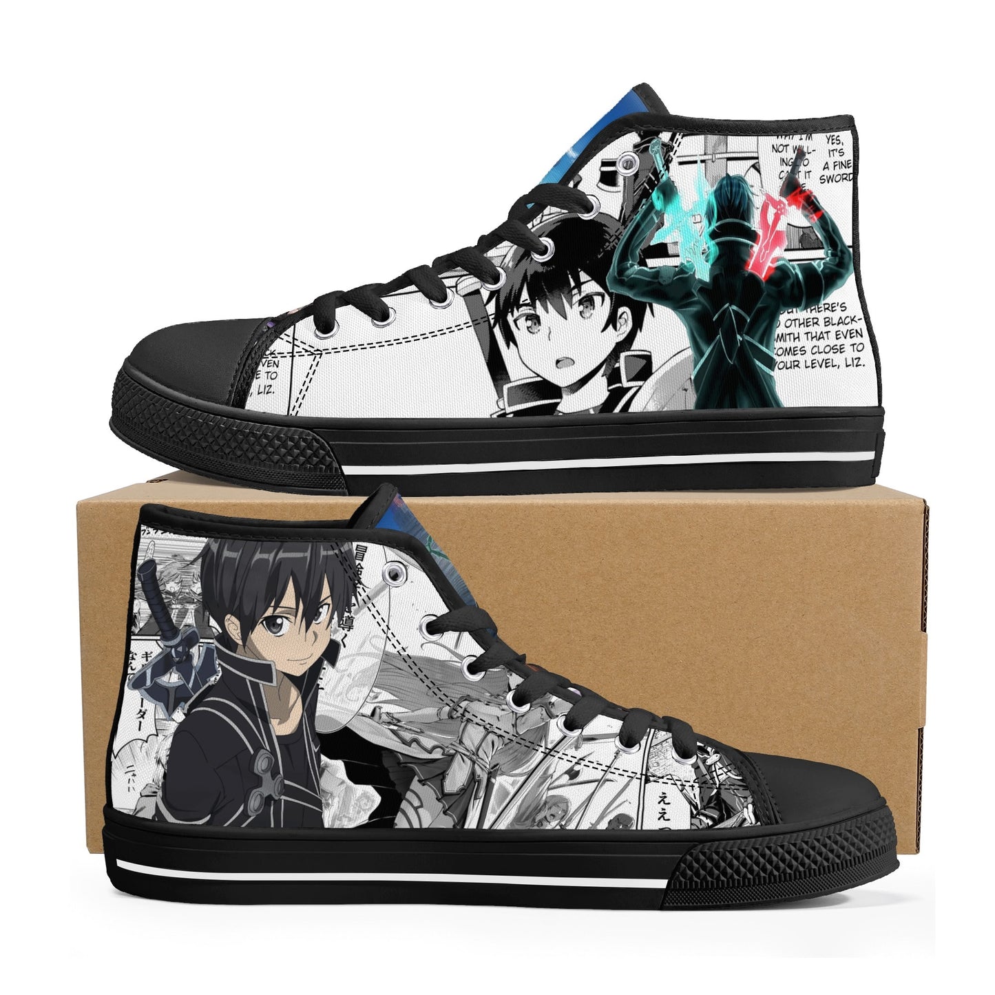 Stand out with the SAO Anime Womens High Top Canvas Shoes available at Hey Nugget. Grab yours today!