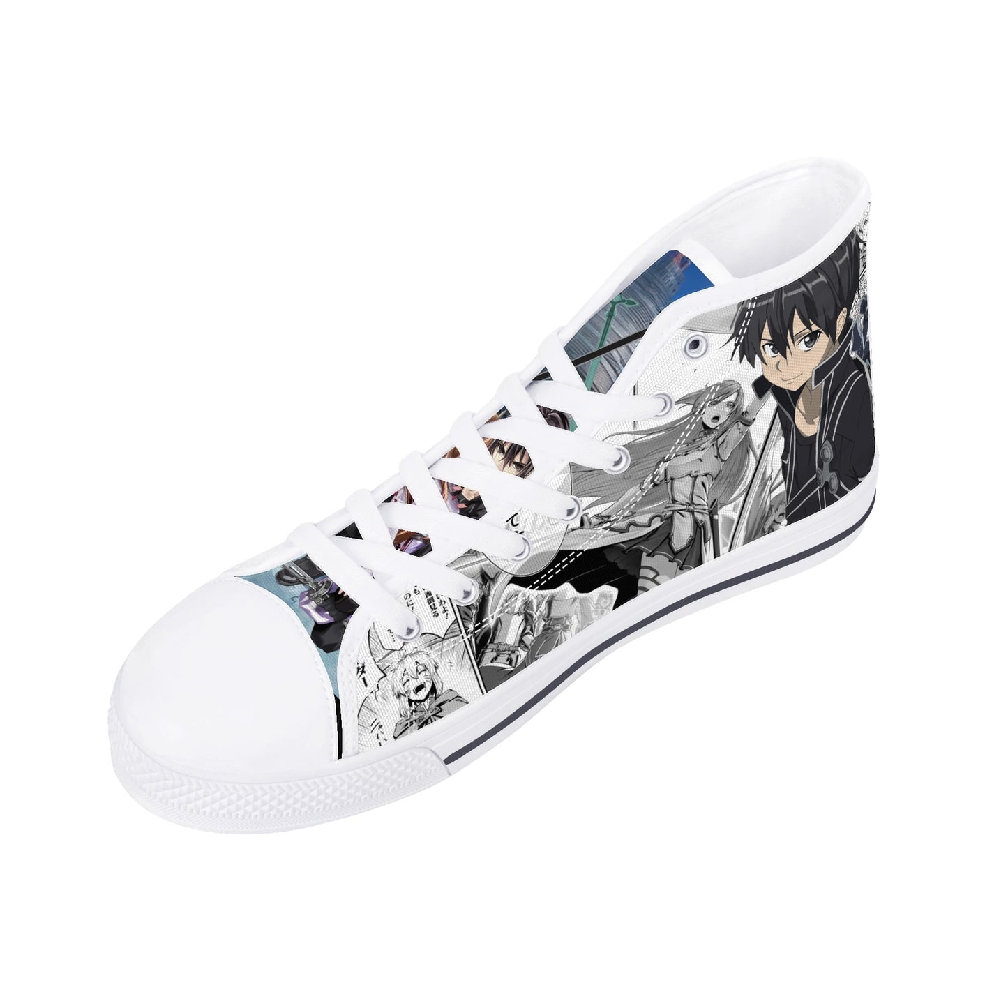 Stand out with the SAO Anime Womens High Top Canvas Shoes available at Hey Nugget. Grab yours today!