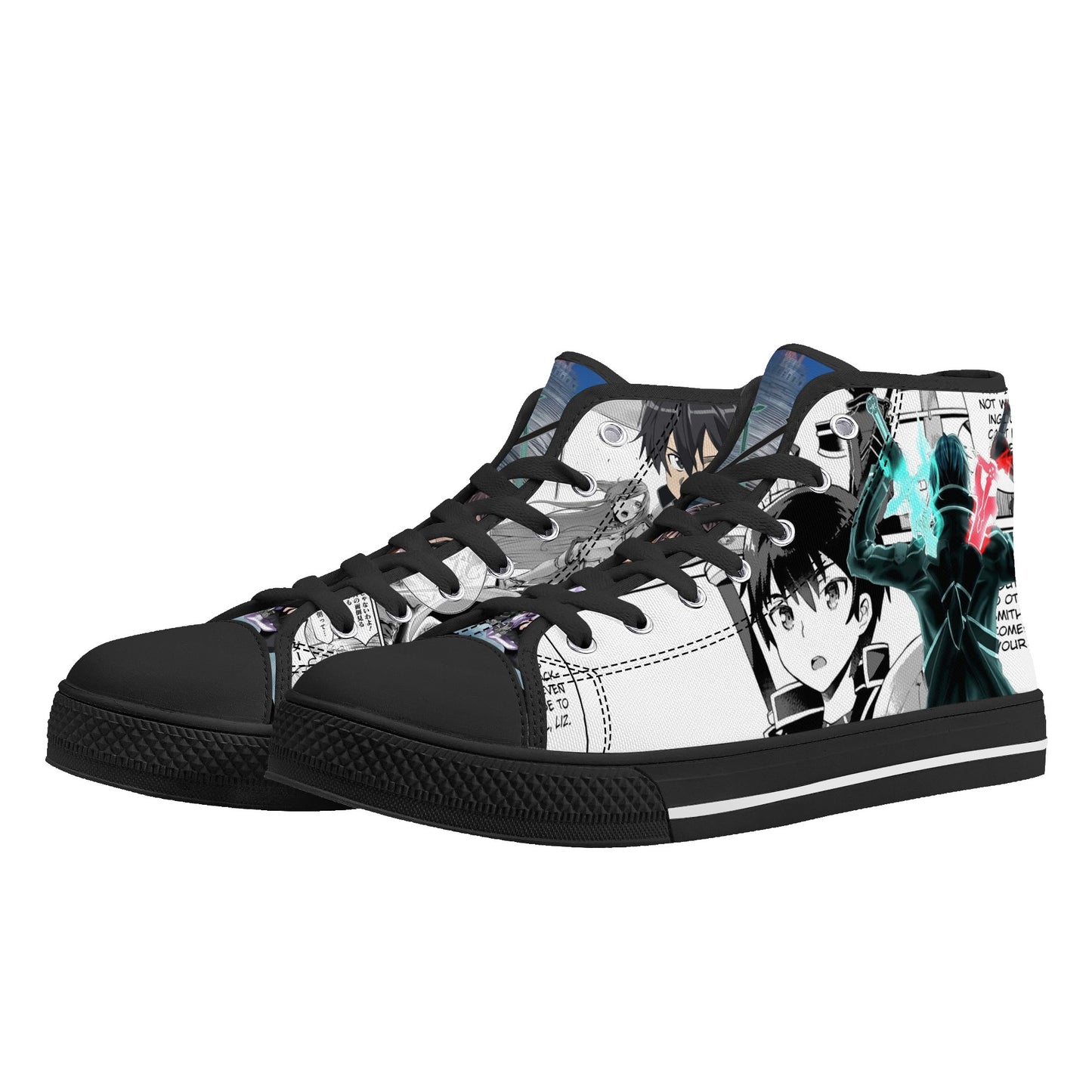 Stand out with the SAO Anime Womens High Top Canvas Shoes available at Hey Nugget. Grab yours today!