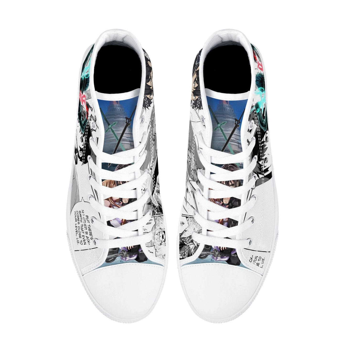 Stand out with the SAO Anime Womens High Top Canvas Shoes available at Hey Nugget. Grab yours today!