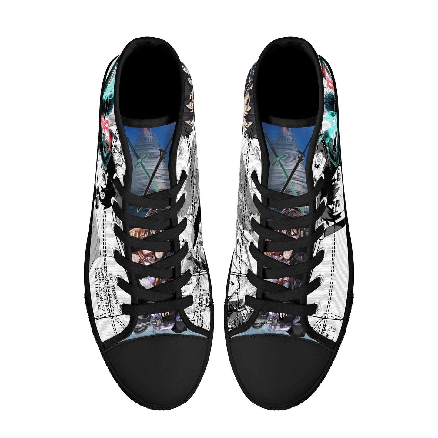 Stand out with the SAO Anime Womens High Top Canvas Shoes available at Hey Nugget. Grab yours today!