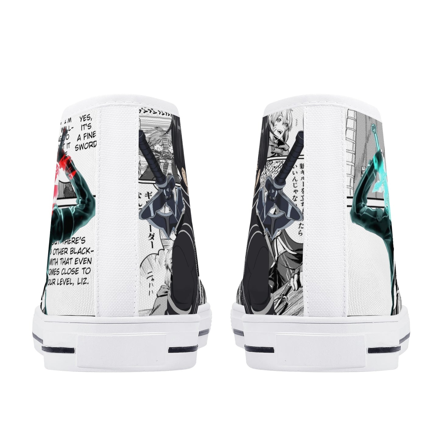 Stand out with the SAO Anime Womens High Top Canvas Shoes available at Hey Nugget. Grab yours today!