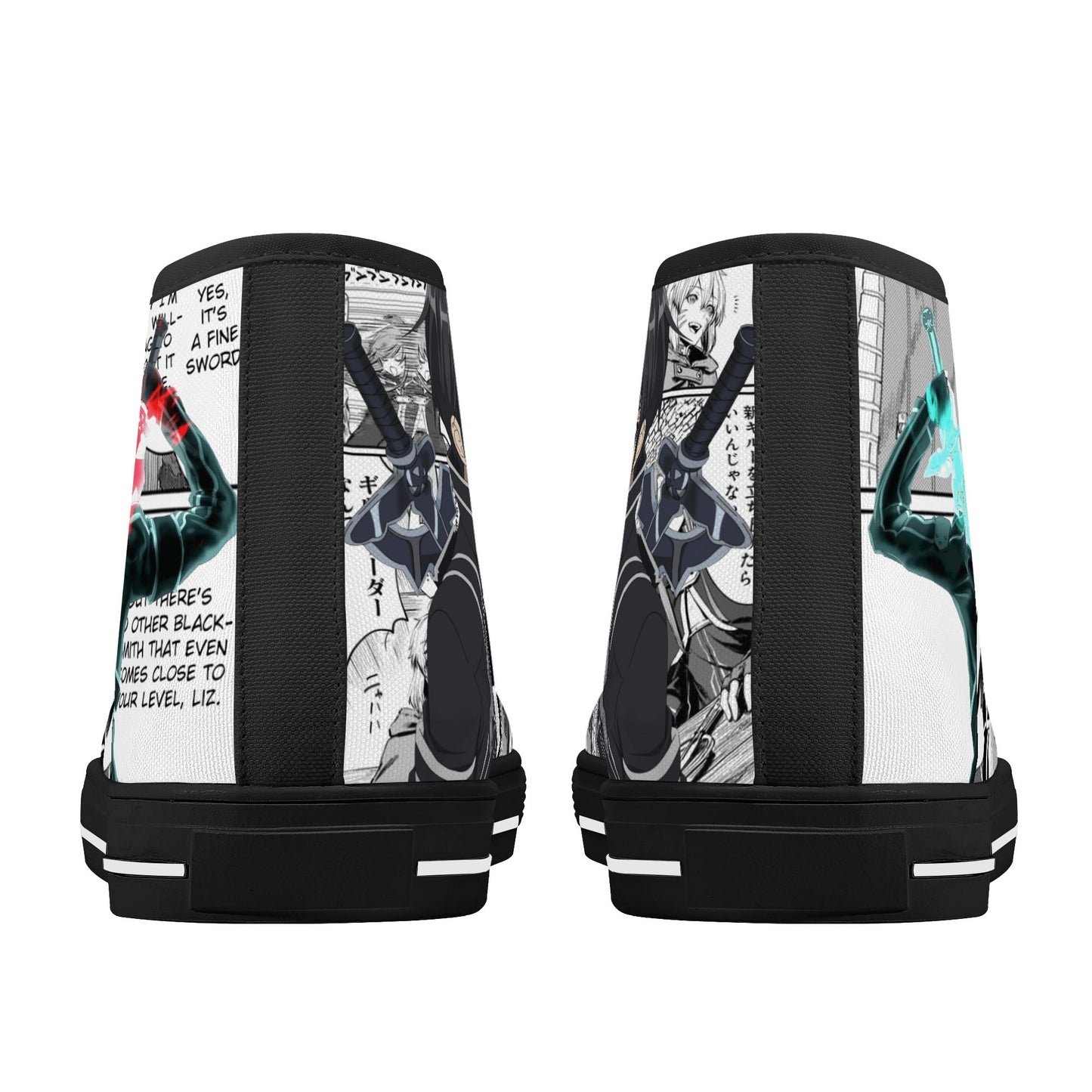 Stand out with the SAO Anime Womens High Top Canvas Shoes available at Hey Nugget. Grab yours today!