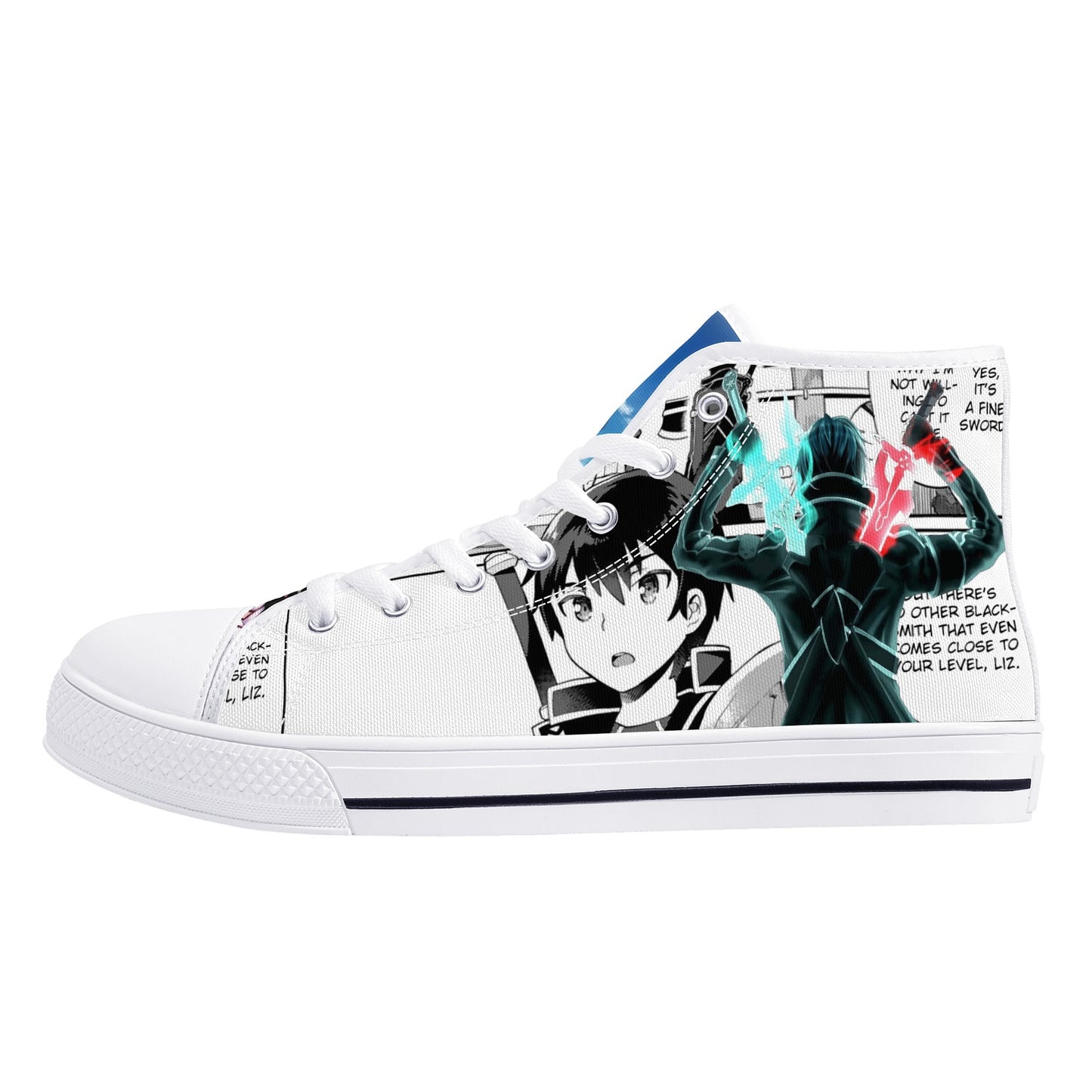 Stand out with the SAO Anime Womens High Top Canvas Shoes available at Hey Nugget. Grab yours today!