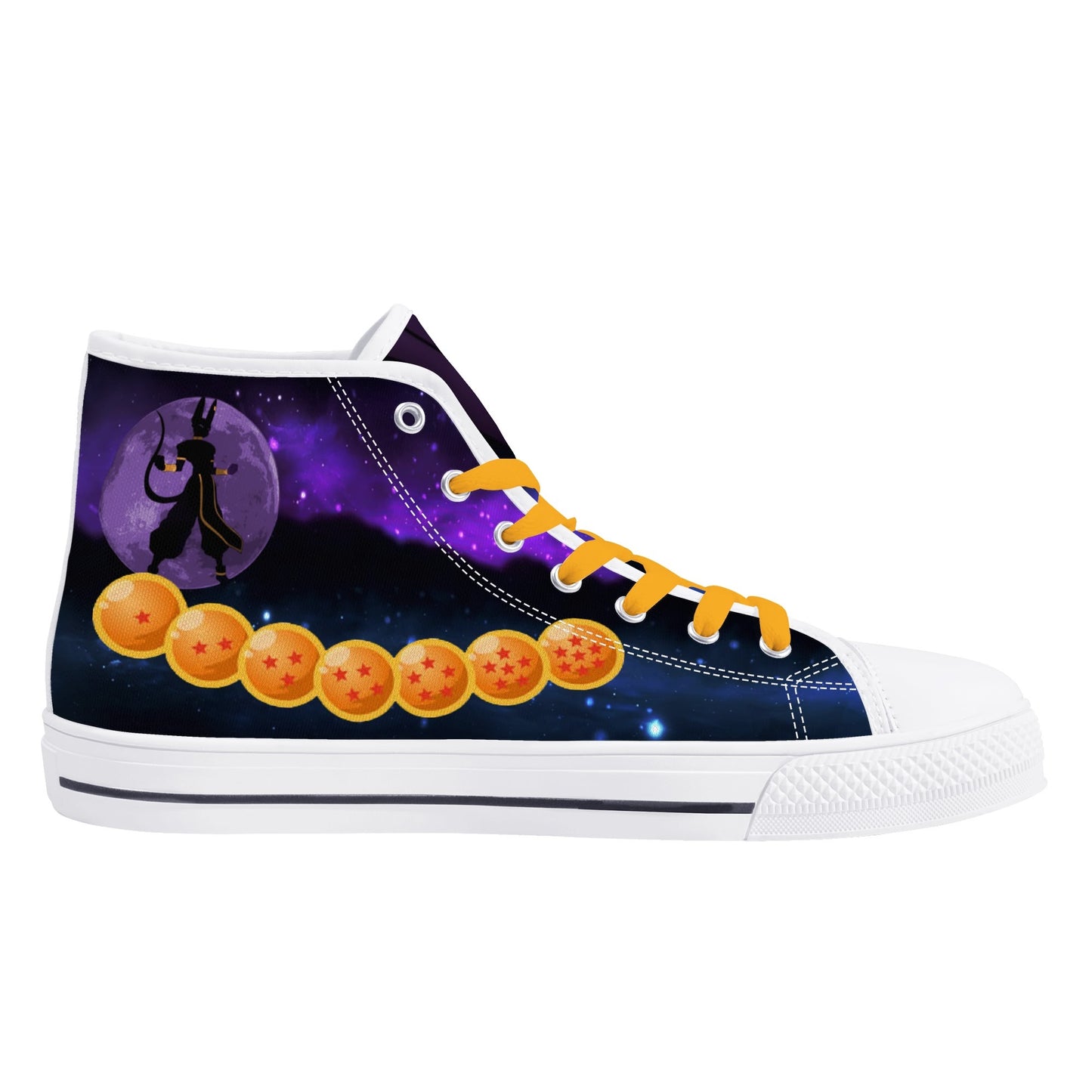 Stand out with the DBS Anime Womens High Top Canvas Shoes available at Hey Nugget. Grab yours today!