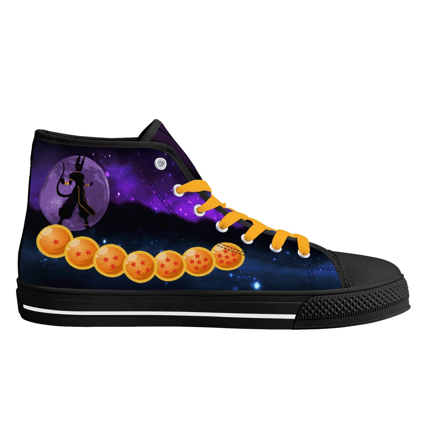 Stand out with the DBS Anime Womens High Top Canvas Shoes available at Hey Nugget. Grab yours today!