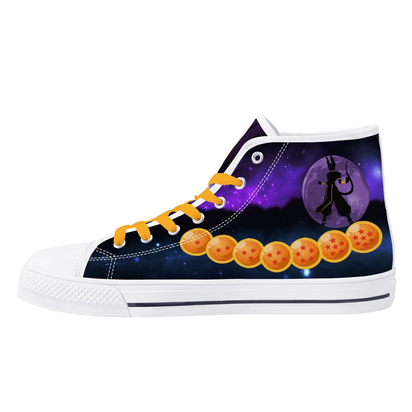Stand out with the DBS Anime Womens High Top Canvas Shoes available at Hey Nugget. Grab yours today!