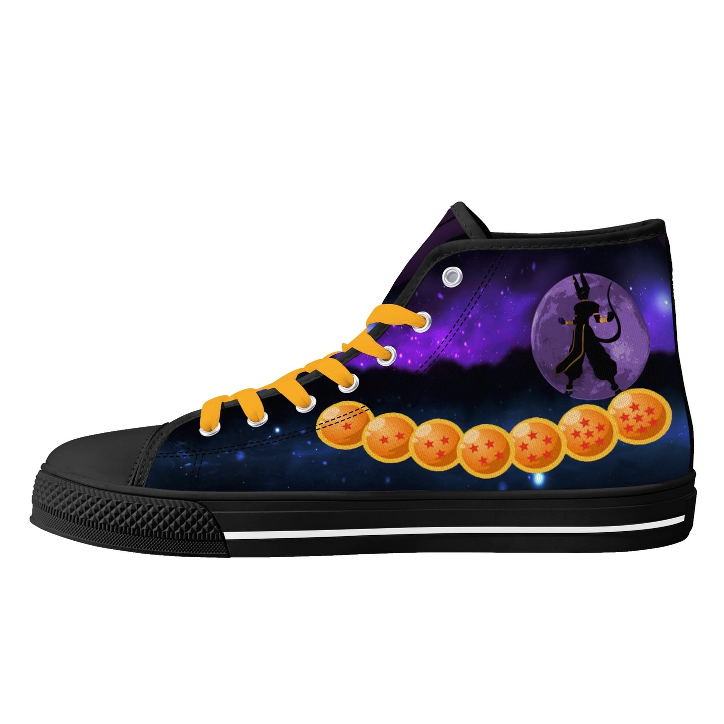 Stand out with the DBS Anime Womens High Top Canvas Shoes available at Hey Nugget. Grab yours today!