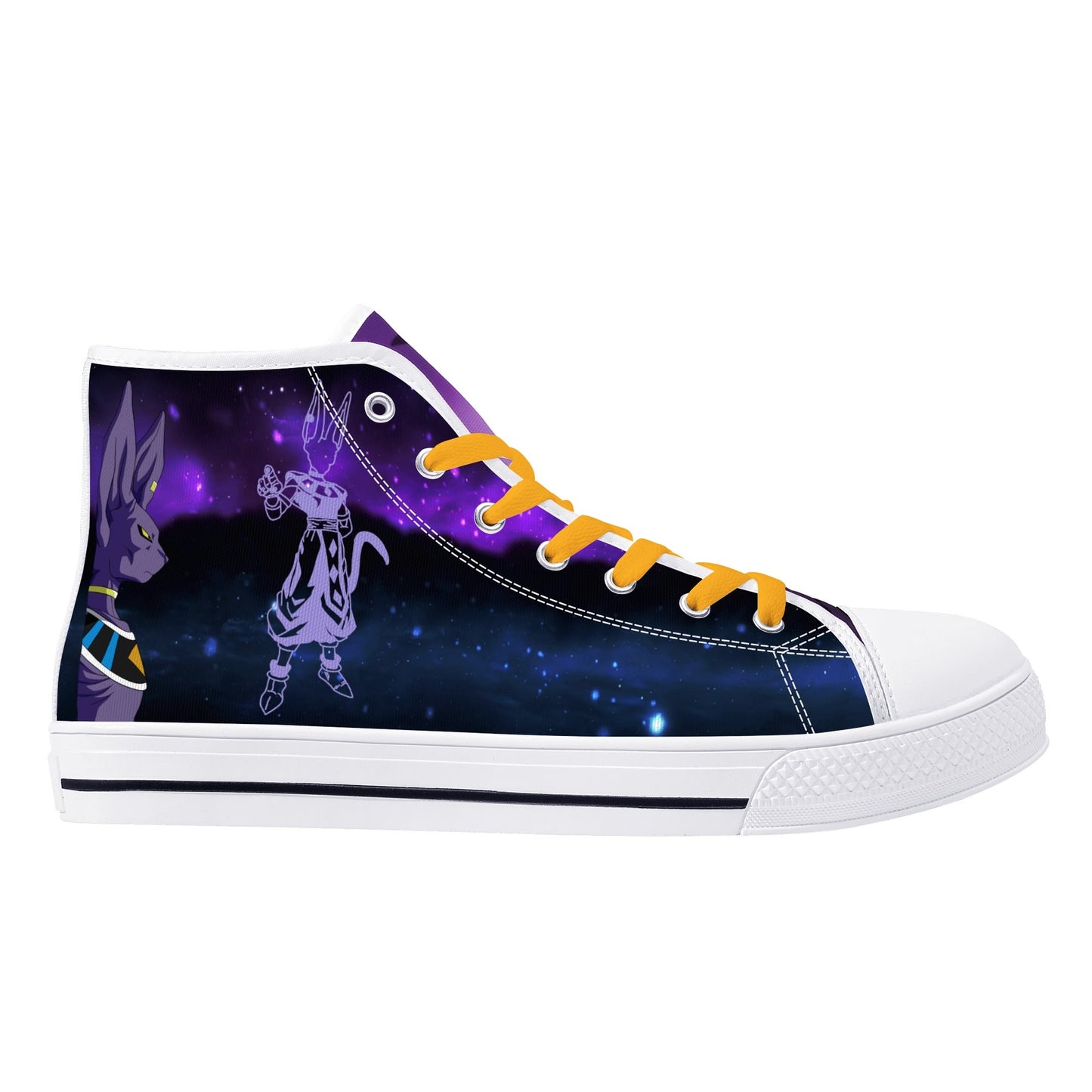 Stand out with the DBS Anime Womens High Top Canvas Shoes available at Hey Nugget. Grab yours today!