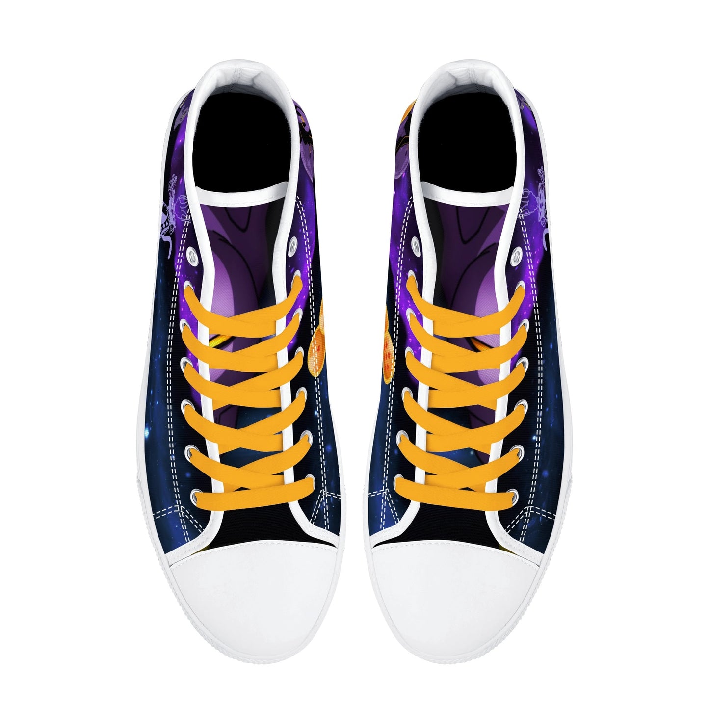 Stand out with the DBS Anime Womens High Top Canvas Shoes available at Hey Nugget. Grab yours today!