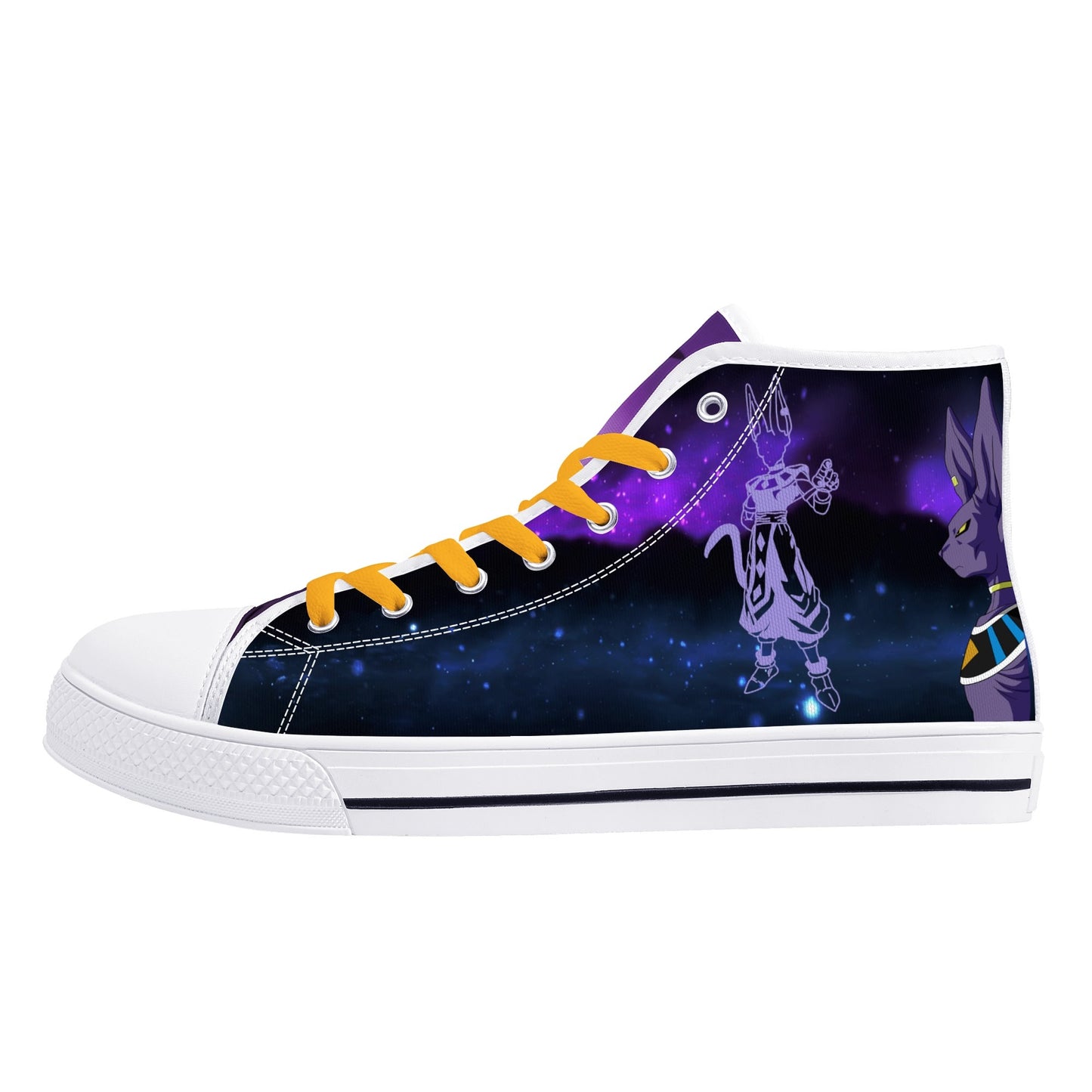 Stand out with the DBS Anime Womens High Top Canvas Shoes available at Hey Nugget. Grab yours today!