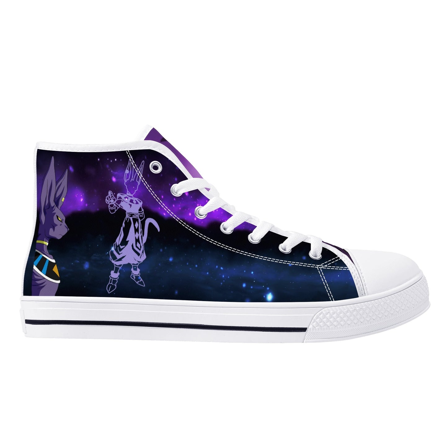 Stand out with the DBS Anime Mens High Top Canvas Shoes available at Hey Nugget. Grab yours today!
