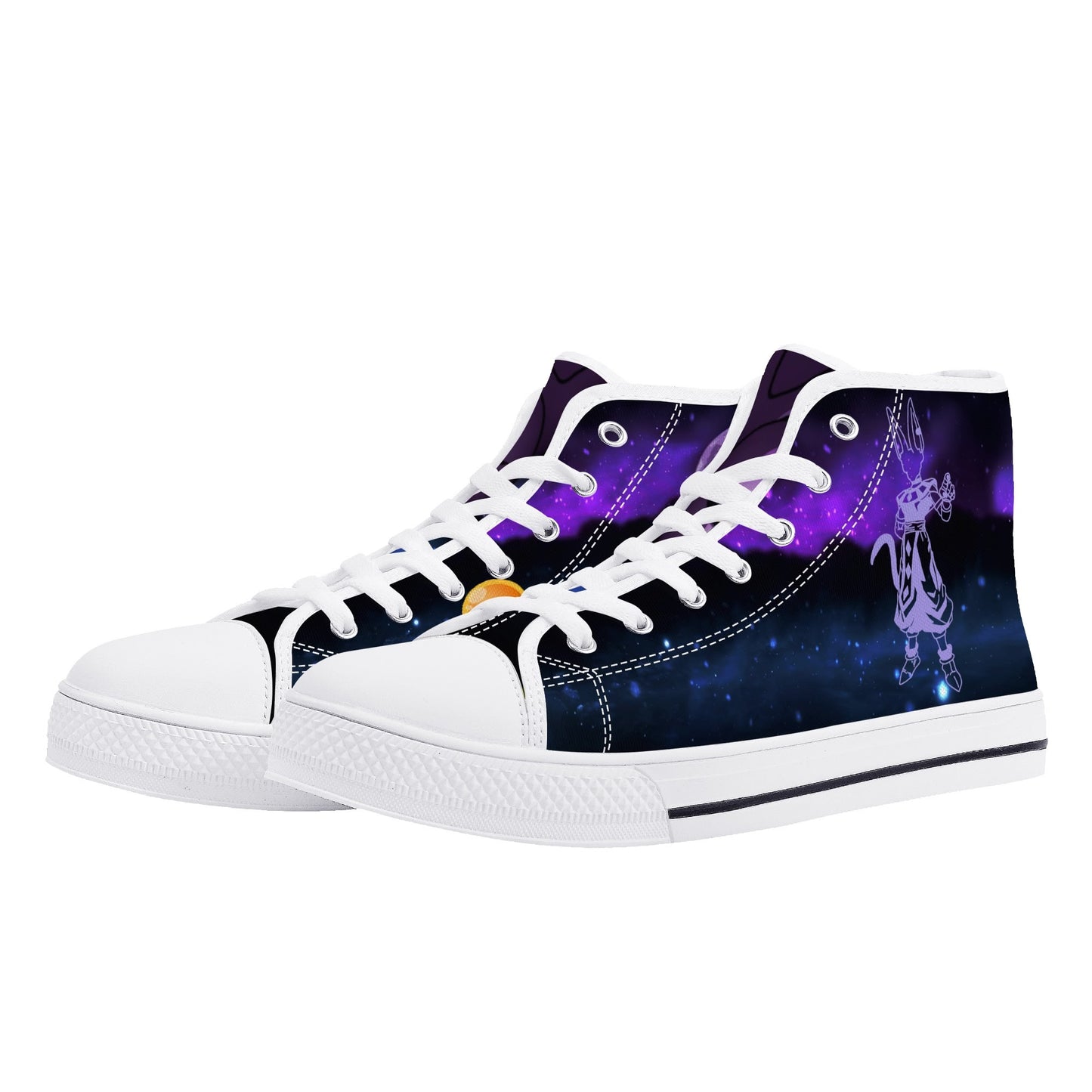Stand out with the DBS Anime Mens High Top Canvas Shoes available at Hey Nugget. Grab yours today!