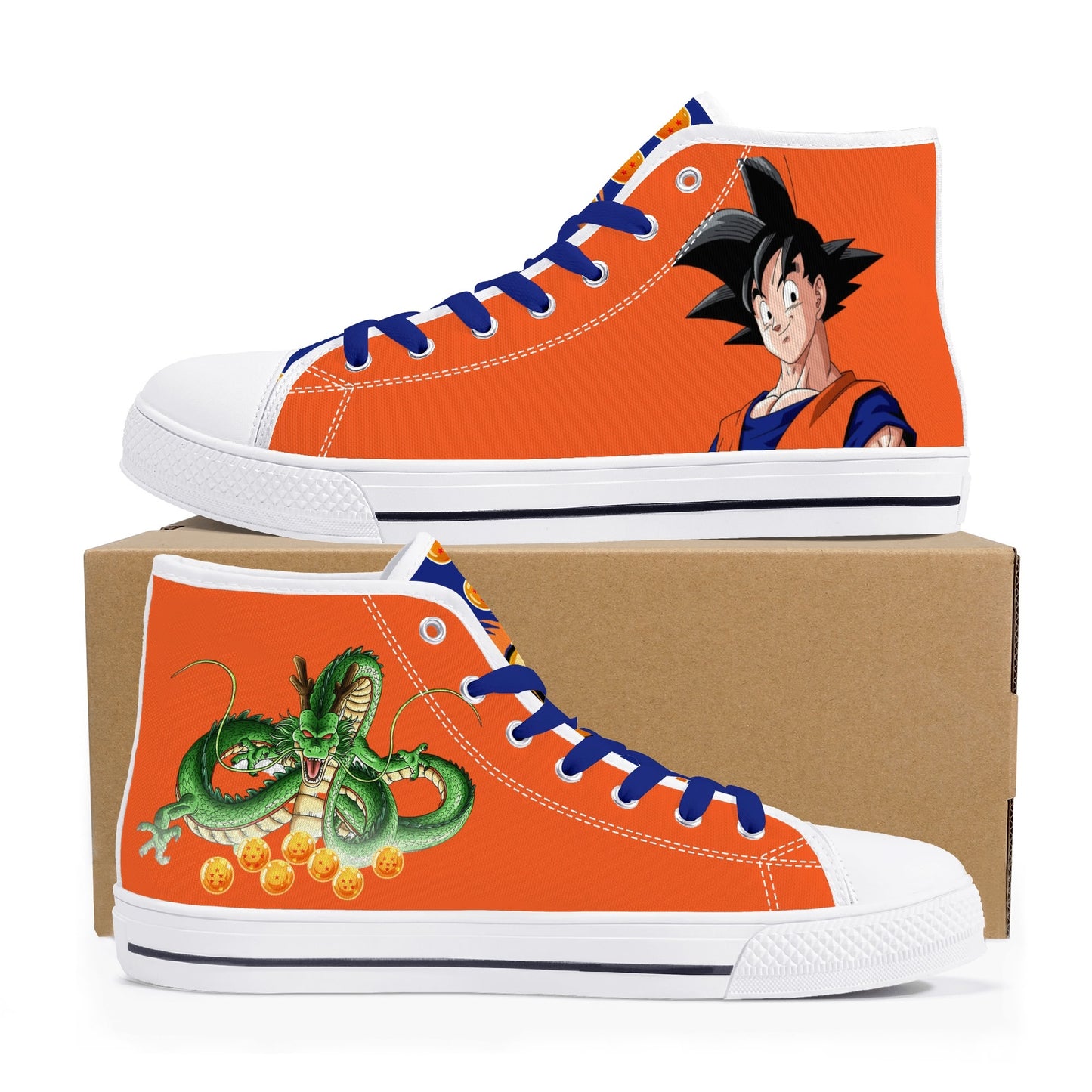 Stand out with the DBS Anime Mens High Top Canvas Shoes available at Hey Nugget. Grab yours today!