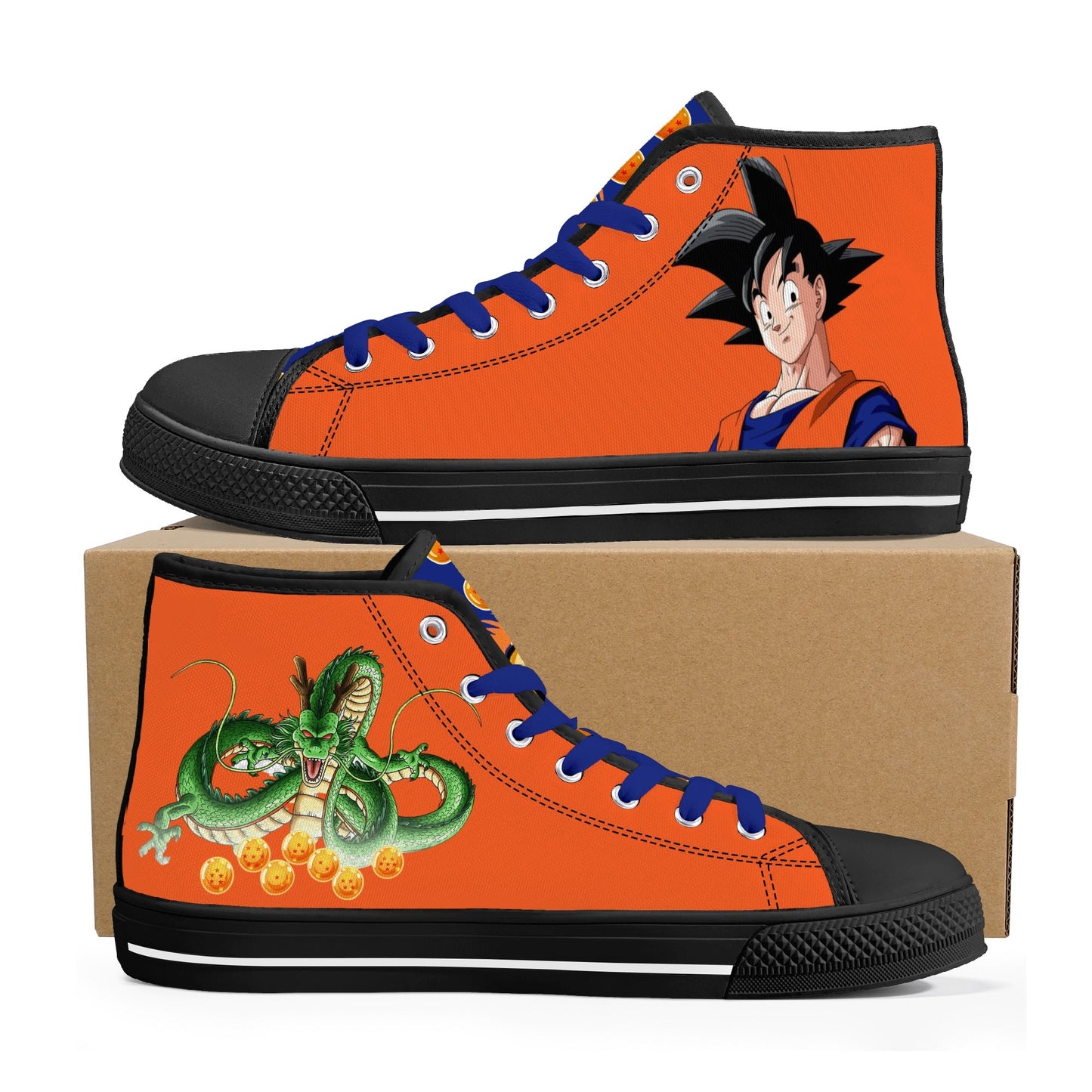Stand out with the DBS Anime Mens High Top Canvas Shoes available at Hey Nugget. Grab yours today!