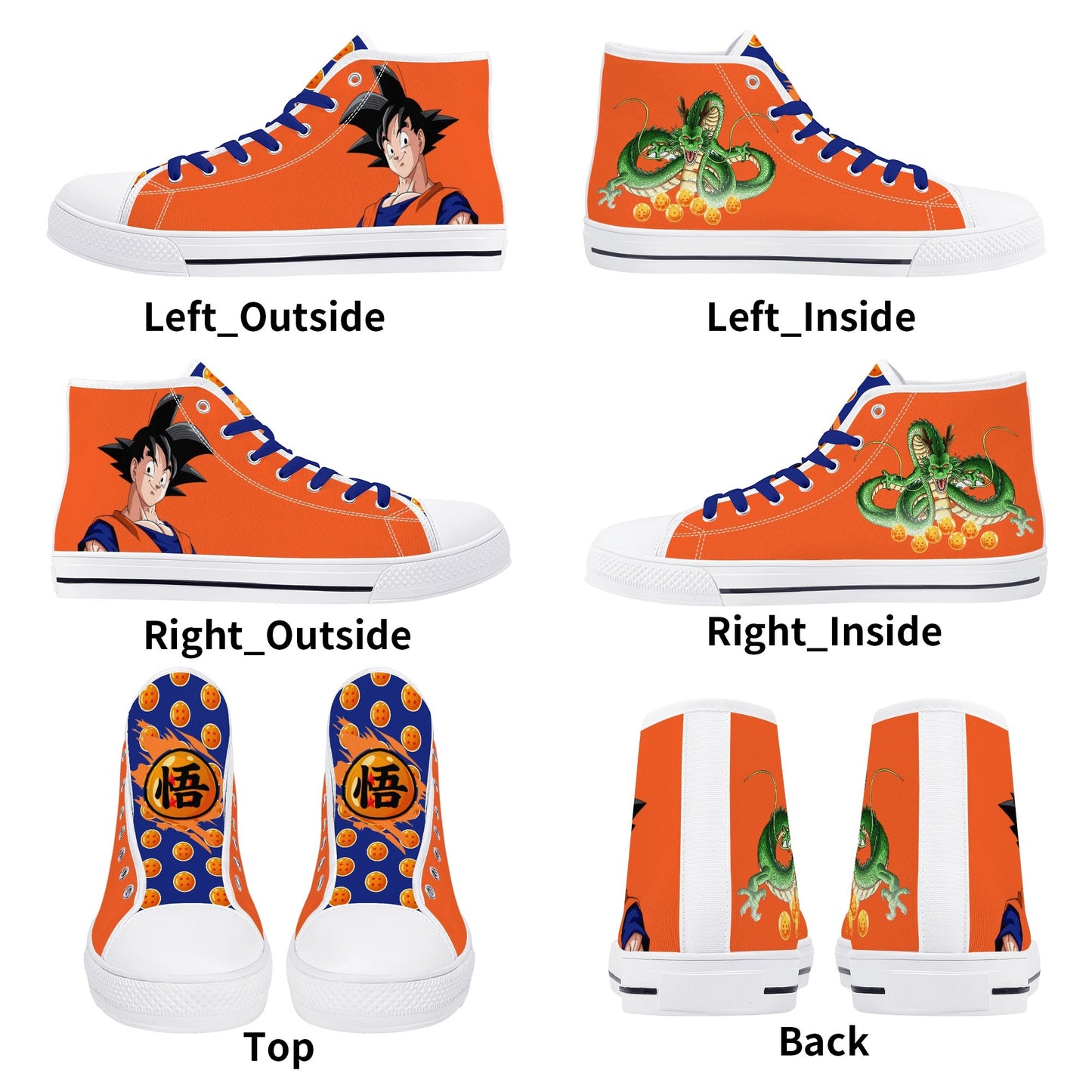Stand out with the DBS Anime Mens High Top Canvas Shoes available at Hey Nugget. Grab yours today!