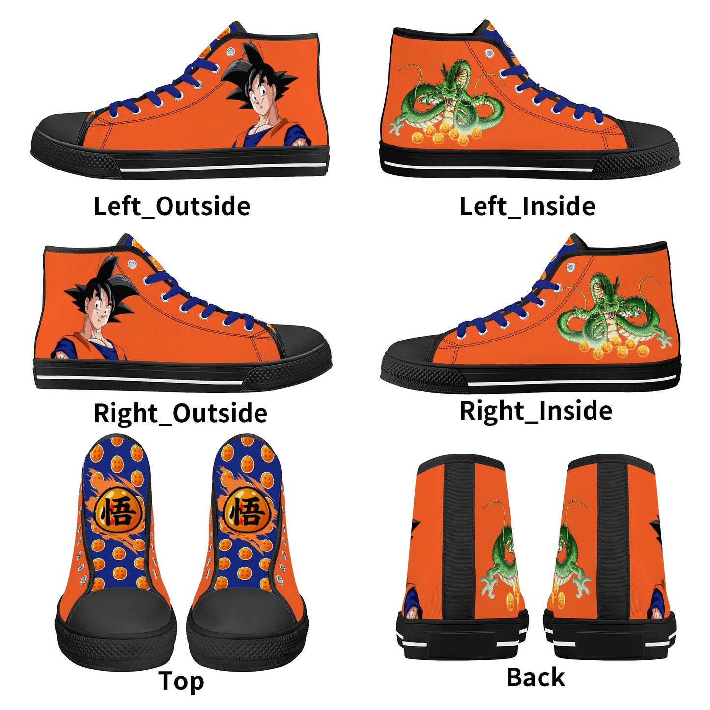Stand out with the DBS Anime Mens High Top Canvas Shoes available at Hey Nugget. Grab yours today!