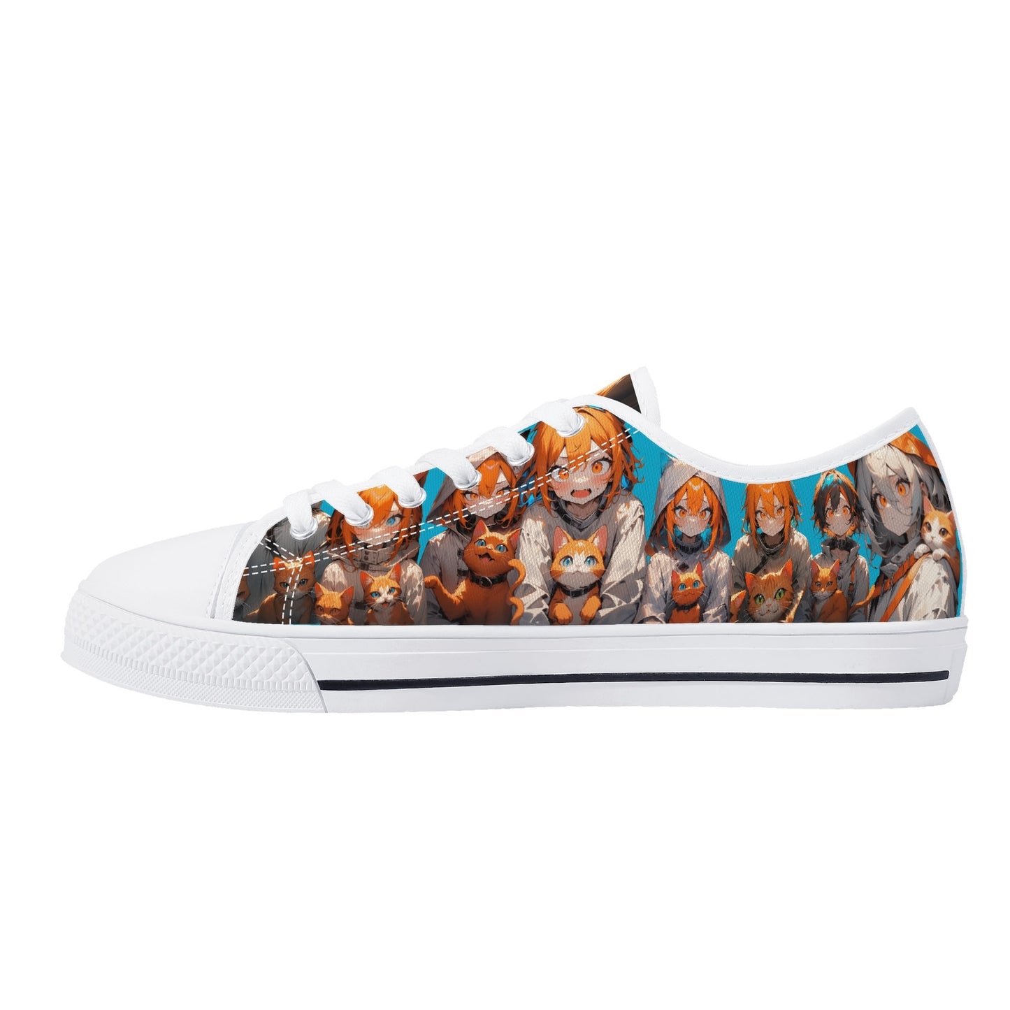Stand out with the Crazy Cat Lady Mens Low Top available at Hey Nugget. Grab yours today!