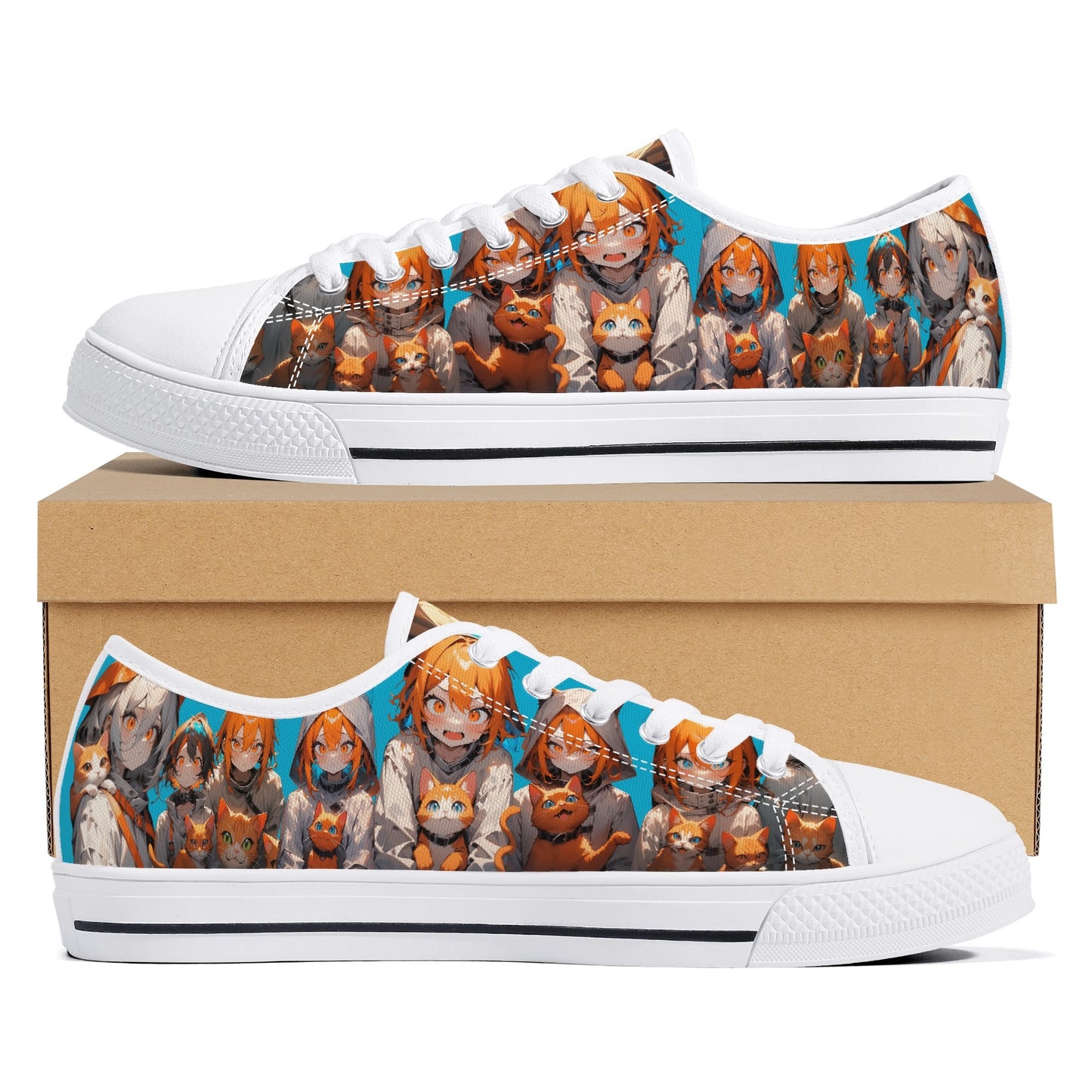 Stand out with the Crazy Cat Lady Mens Low Top available at Hey Nugget. Grab yours today!