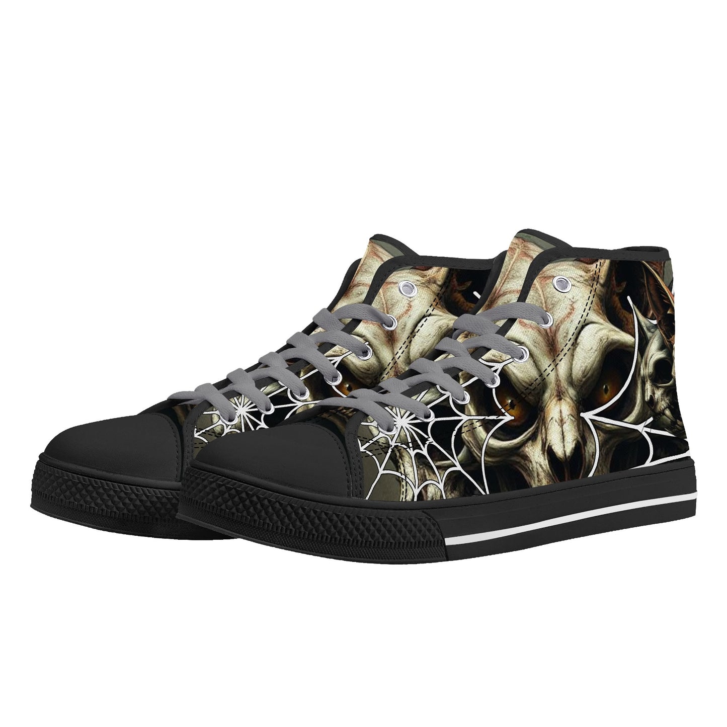 Stand out with the Meow All Evil Mens High Top Canvas Shoes available at Hey Nugget. Grab yours today!