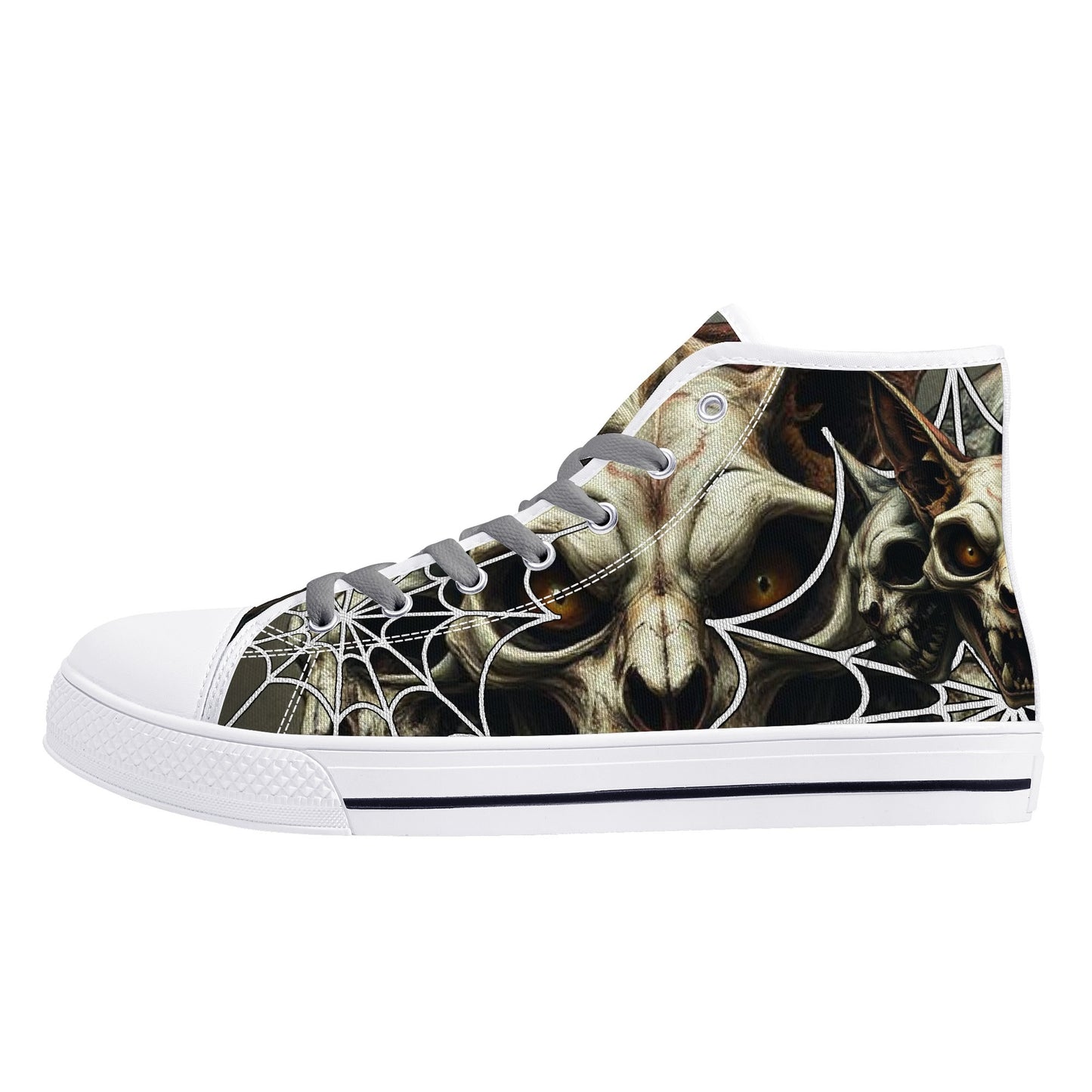 Stand out with the Meow All Evil Mens High Top Canvas Shoes available at Hey Nugget. Grab yours today!