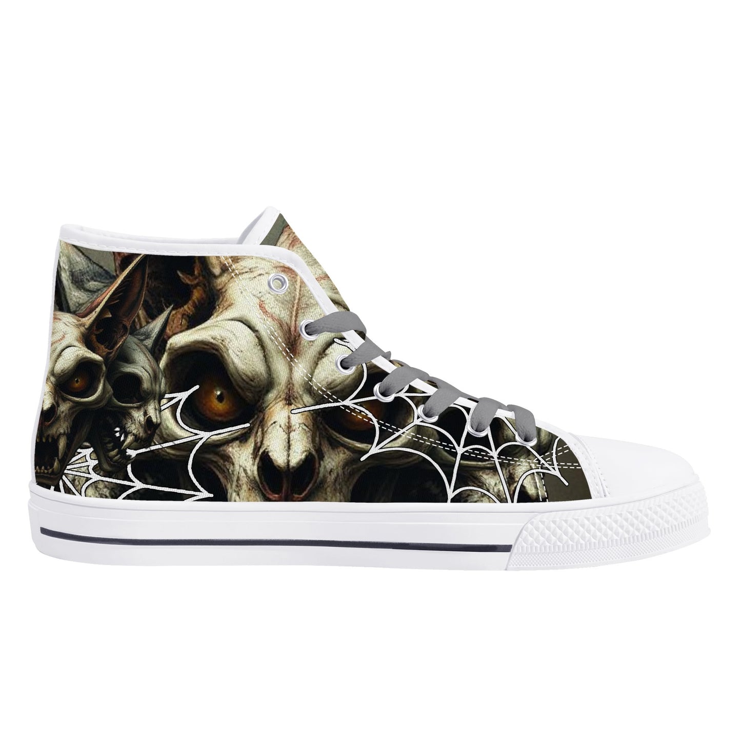 Stand out with the Meow All Evil Mens High Top Canvas Shoes available at Hey Nugget. Grab yours today!