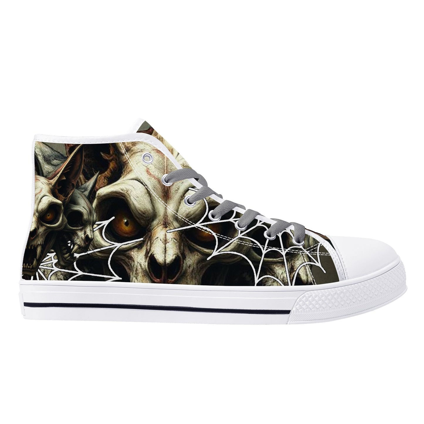 Stand out with the Meow All Evil Mens High Top Canvas Shoes available at Hey Nugget. Grab yours today!