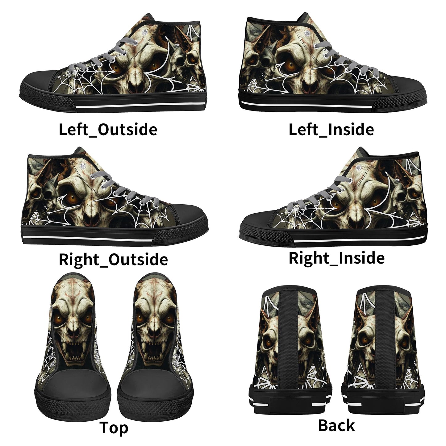 Stand out with the Meow All Evil Mens High Top Canvas Shoes available at Hey Nugget. Grab yours today!