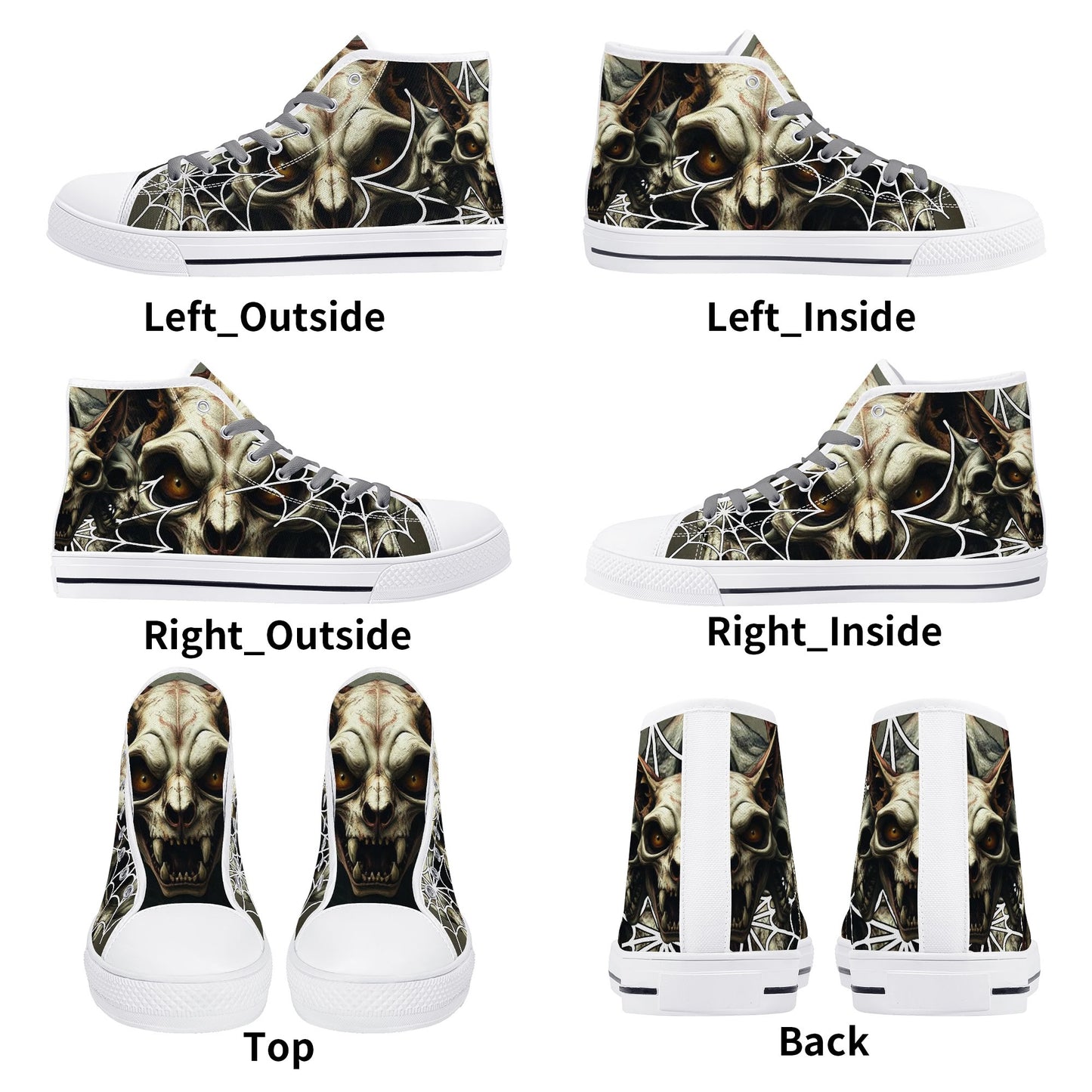 Stand out with the Meow All Evil Mens High Top Canvas Shoes available at Hey Nugget. Grab yours today!