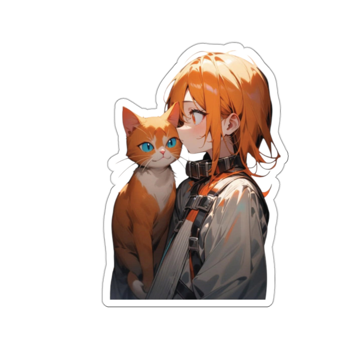 Stand out with the Crazy Cat Stickers available at Hey Nugget. Grab yours today!