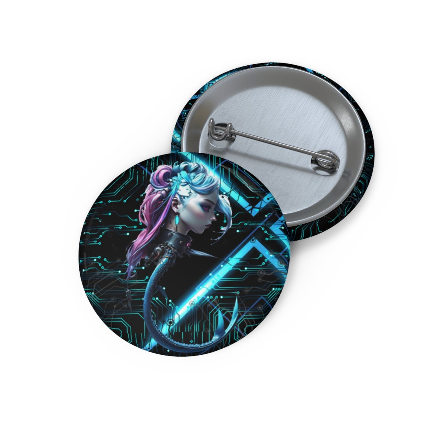 Stand out with the Cyber freak Pin Buttons available at Hey Nugget. Grab yours today!