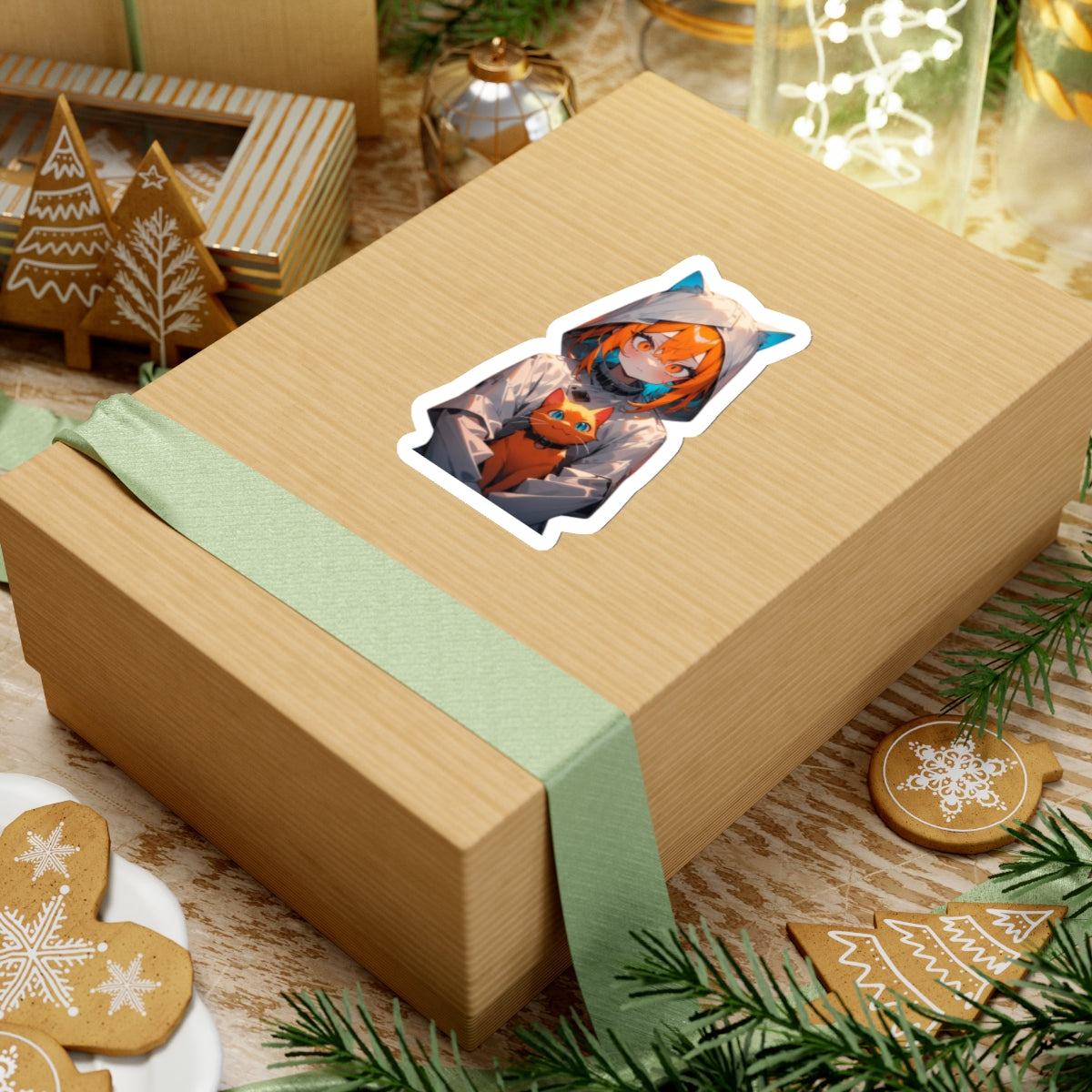 Stand out with the Crazy Cat Stickers available at Hey Nugget. Grab yours today!