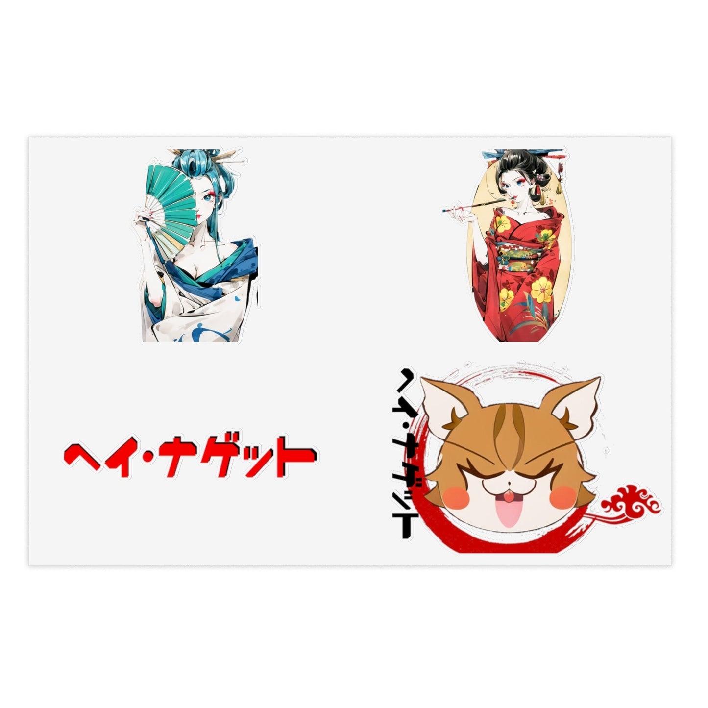 Stand out with the Tokyo NuggetSticker Sheets available at Hey Nugget. Grab yours today!