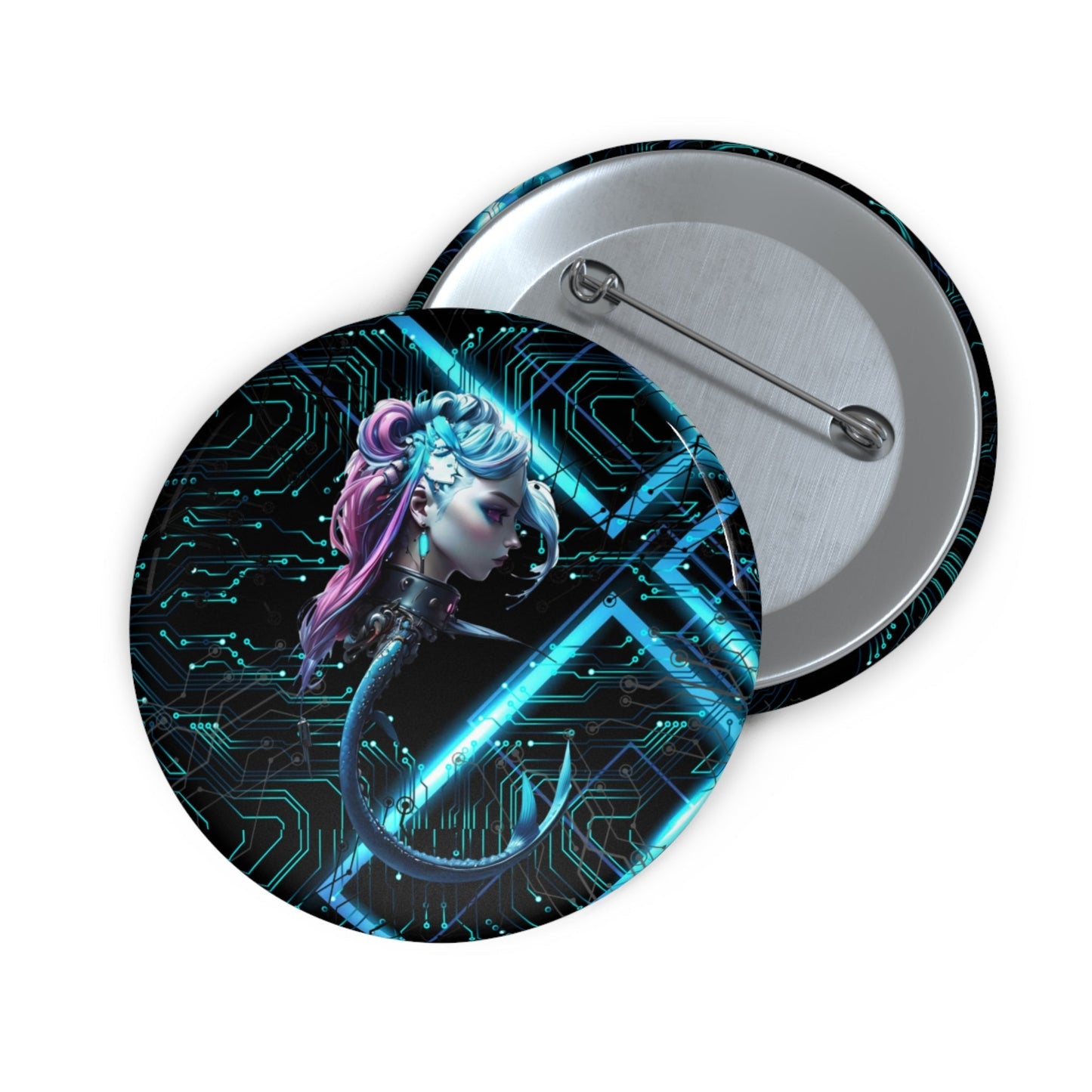 Stand out with the Cyber freak Pin Buttons available at Hey Nugget. Grab yours today!