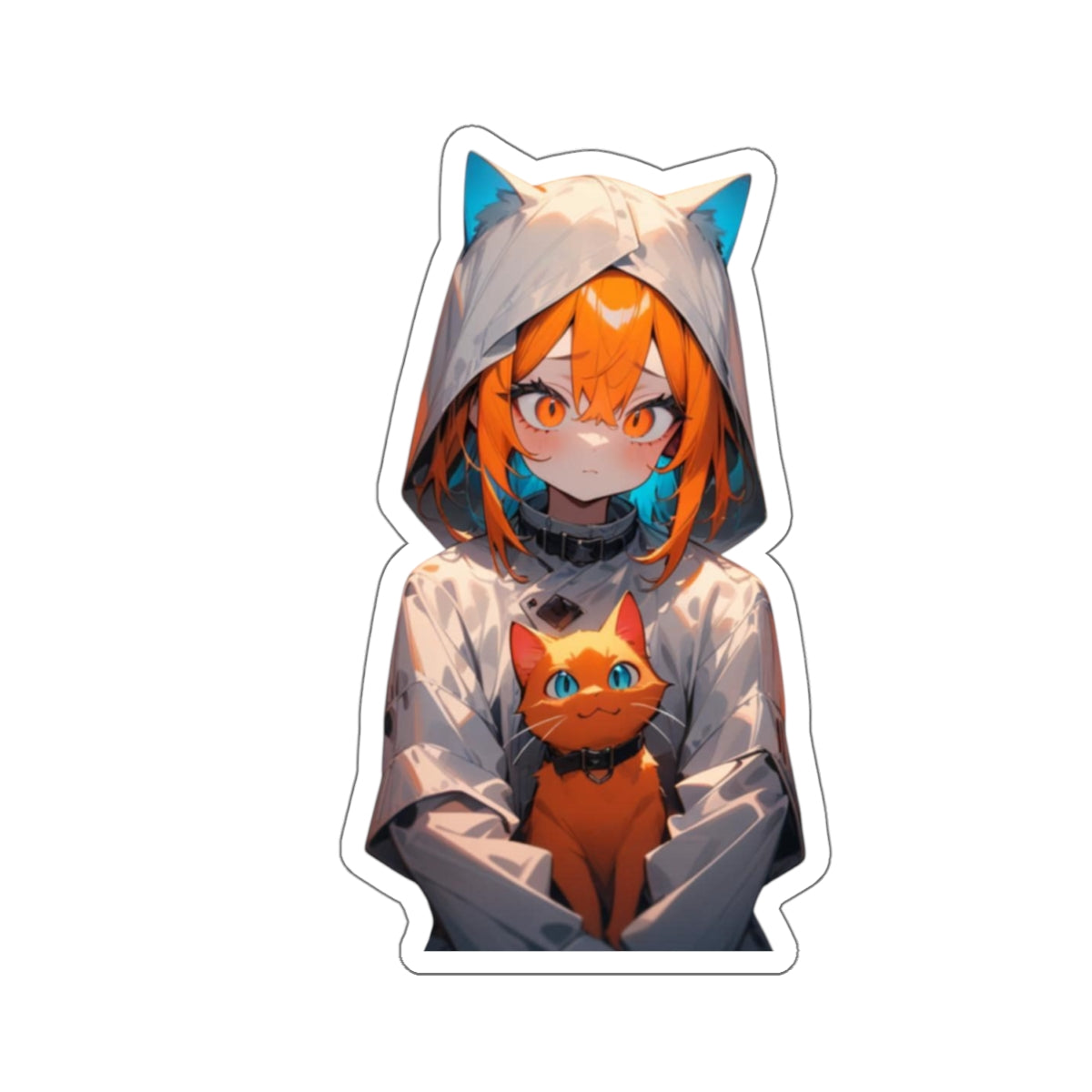 Stand out with the Crazy Cat Stickers available at Hey Nugget. Grab yours today!
