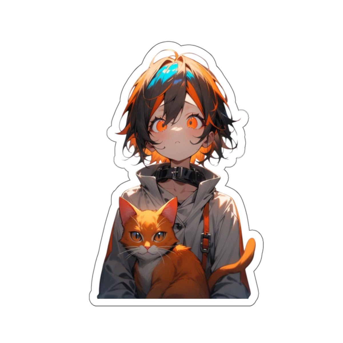 Stand out with the Crazy Cat Stickers available at Hey Nugget. Grab yours today!