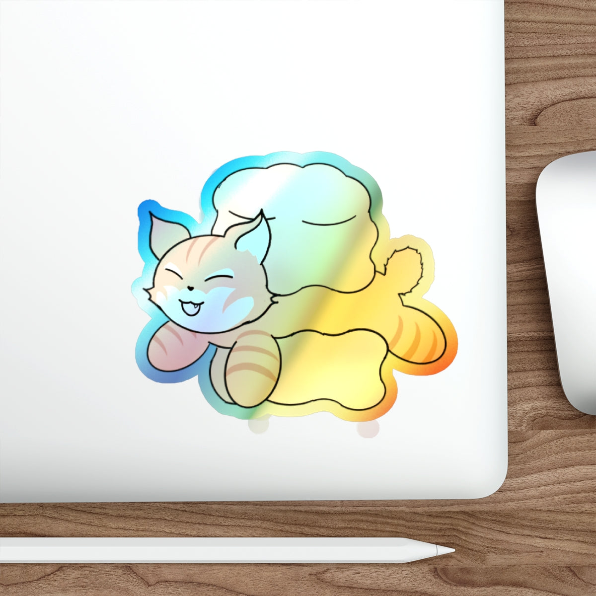 Stand out with the Holographic Die-cut Stickers available at Hey Nugget. Grab yours today!