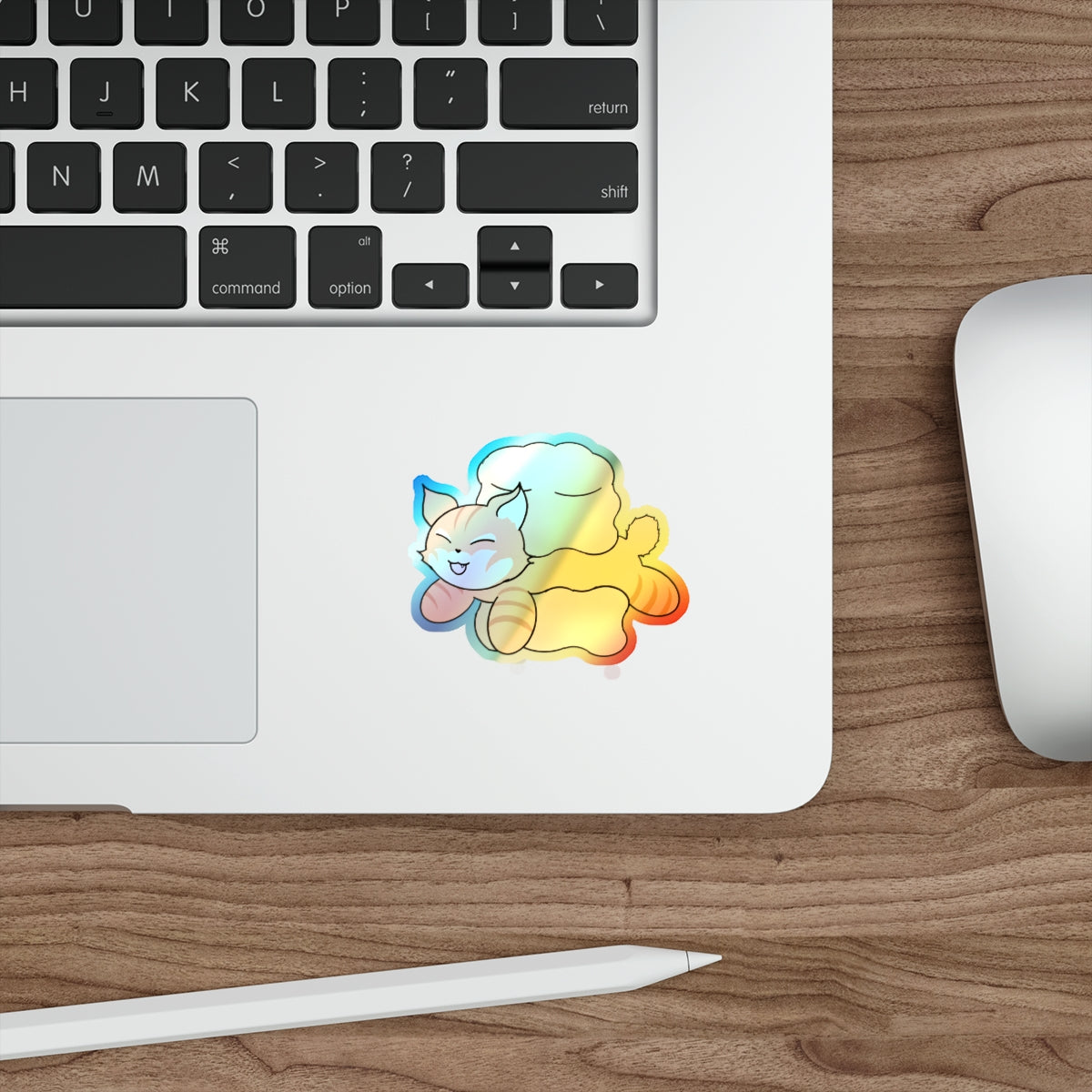 Stand out with the Holographic Die-cut Stickers available at Hey Nugget. Grab yours today!