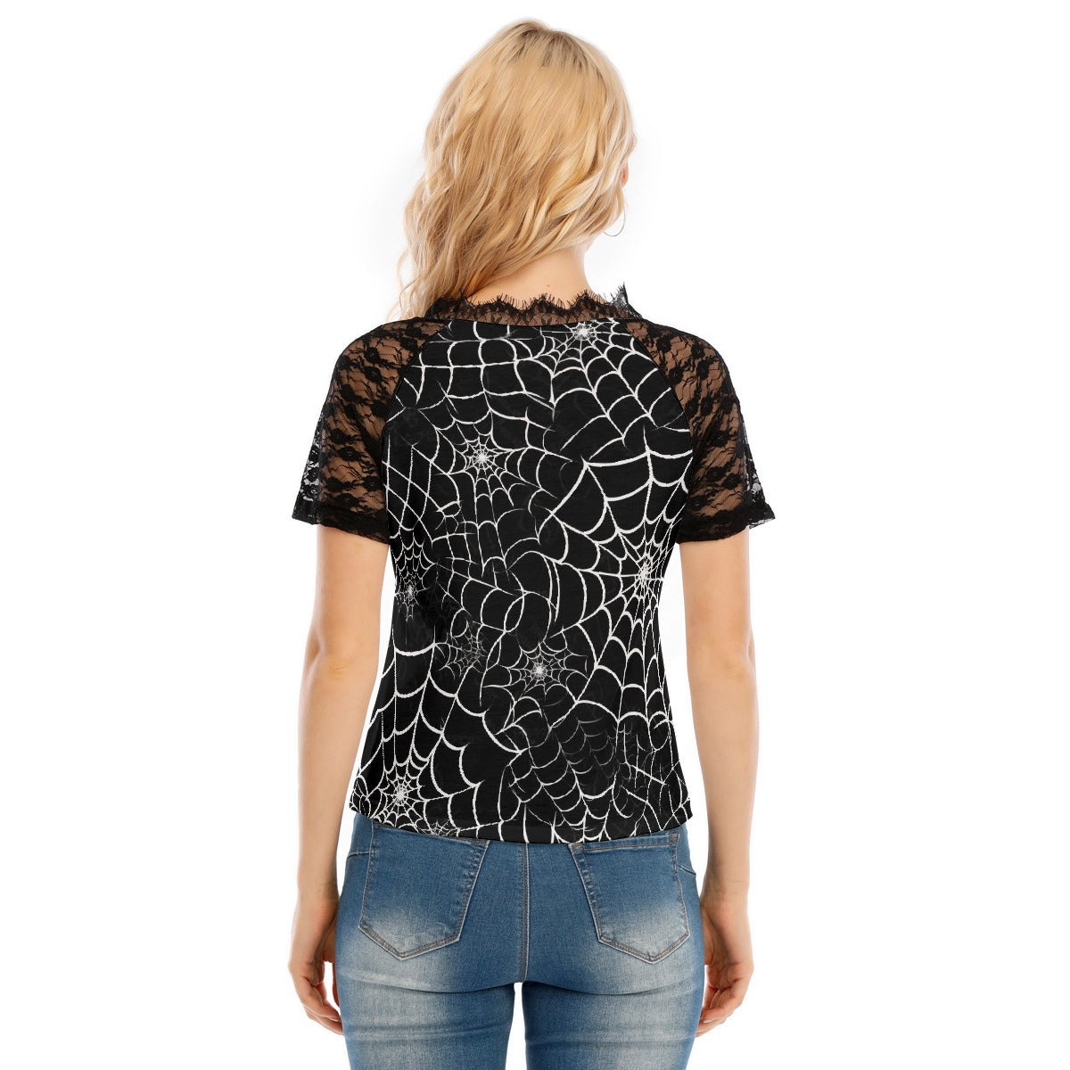 Stand out with the Spider Quen Women's V-neck T-shirt available at Hey Nugget. Grab yours today!