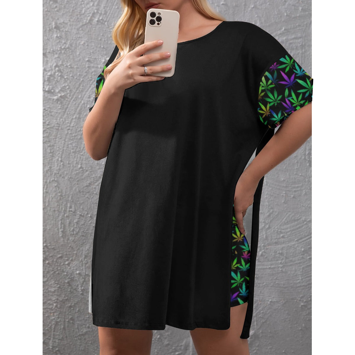 Stand out with the Good Vibes Women's Drop-Shoulder T-Shirt (Plus Size) available at Hey Nugget. Grab yours today!