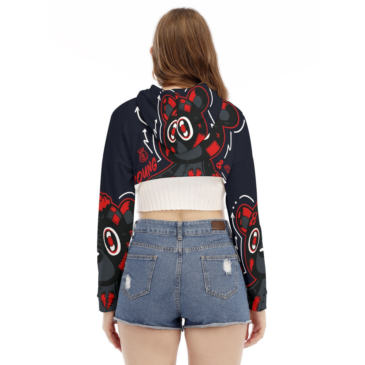 Stand out with the Young and Heartless Women's Smock Short Hoodie With Long Sleeve available at Hey Nugget. Grab yours today!