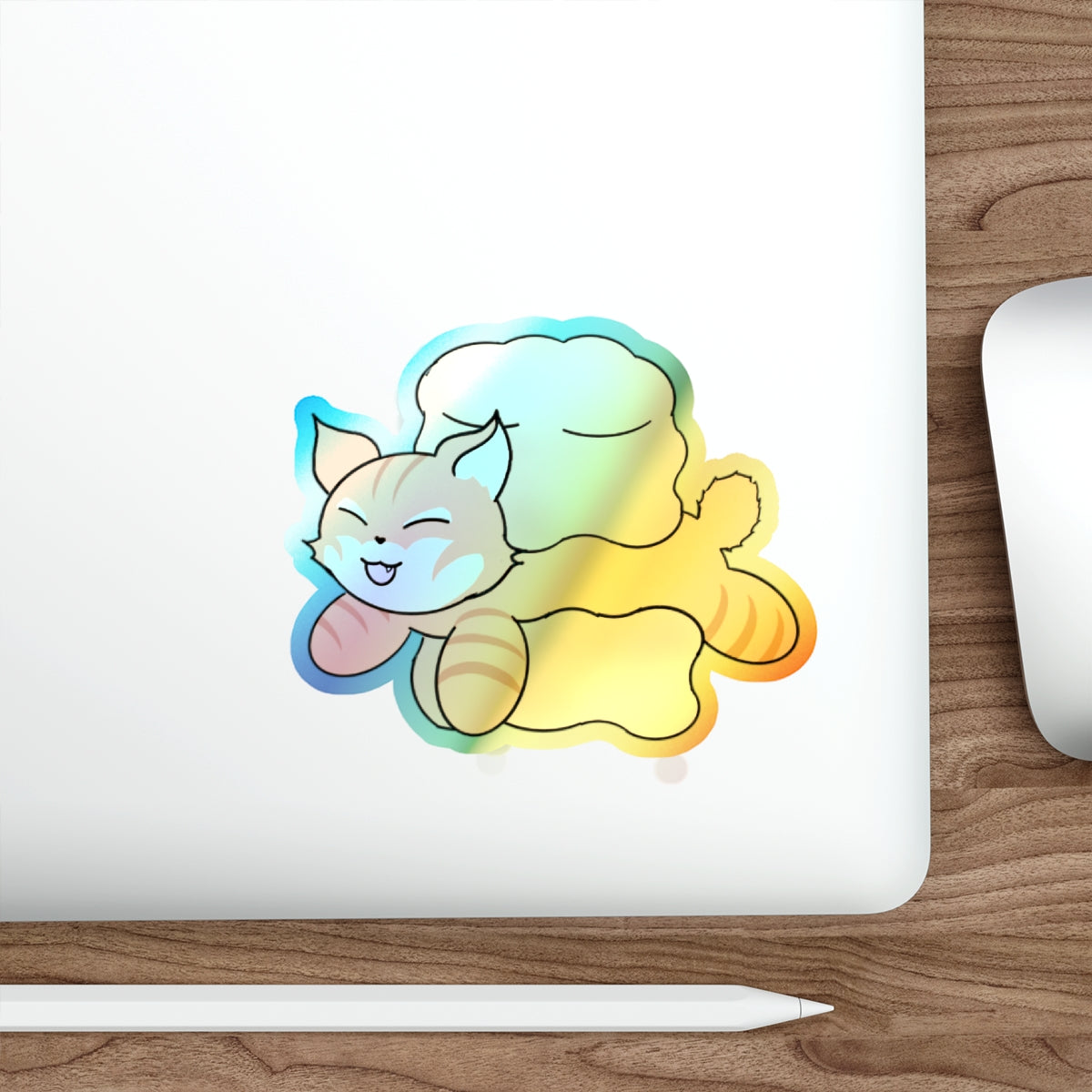 Stand out with the Holographic Die-cut Stickers available at Hey Nugget. Grab yours today!