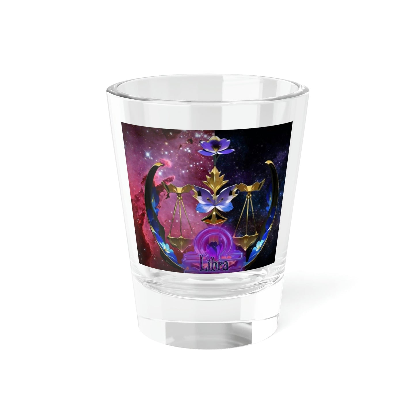 Stand out with the zodiac Libra Shot Glass, 1.5oz available at Hey Nugget. Grab yours today!